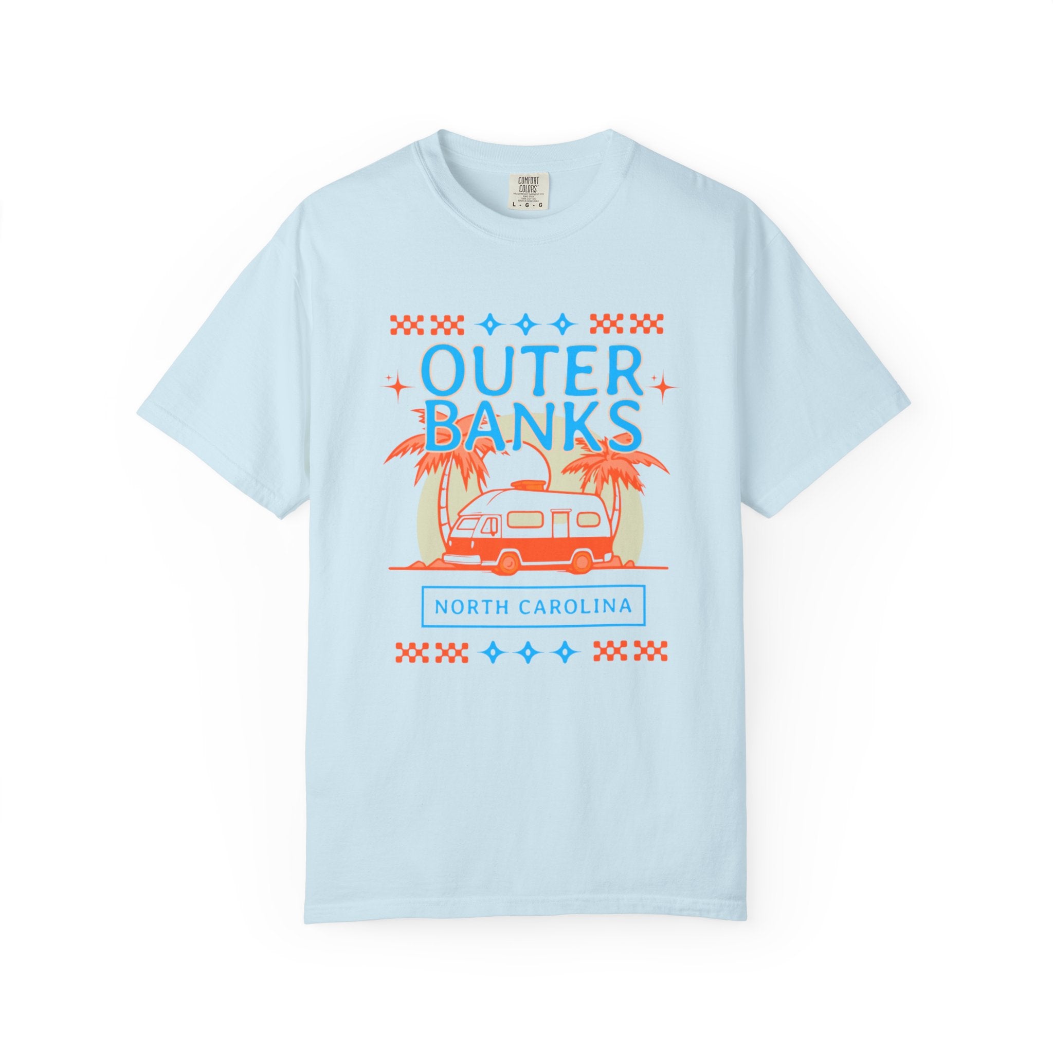 Outer Banks North Carolina Retro 70s Beach Tee