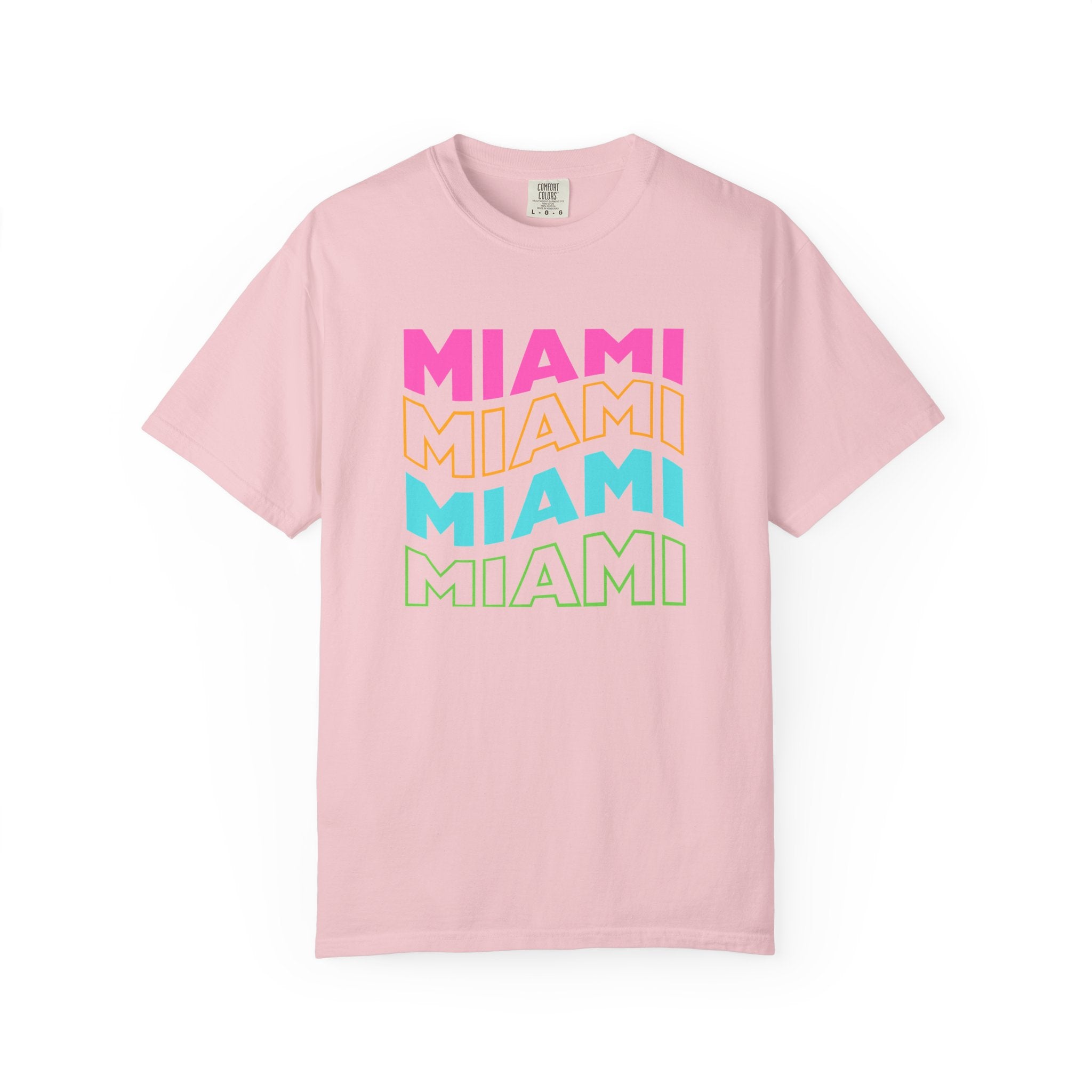 Miami Wavy Retro Pop Art Travel Tee