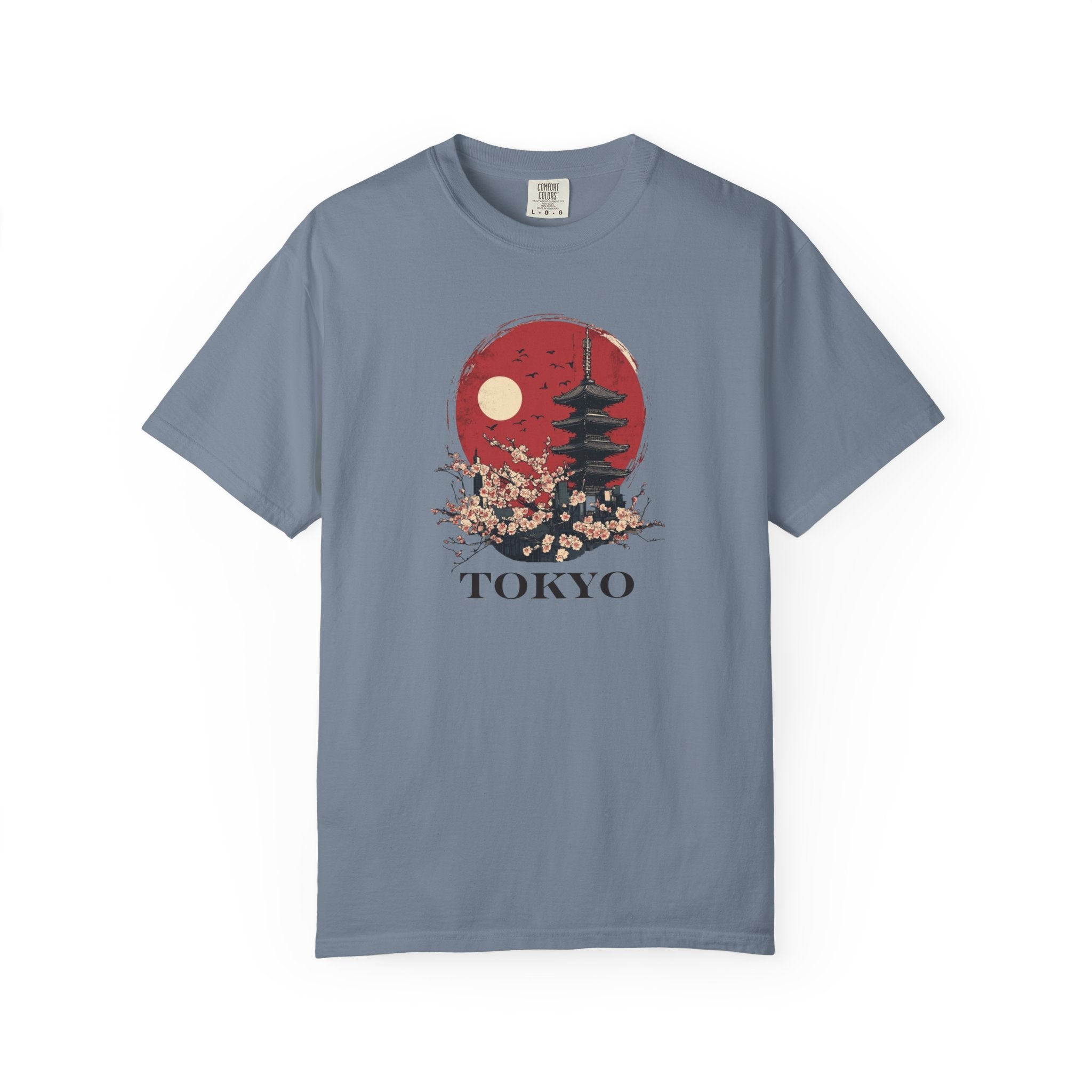 Tokyo Japan Cherry Blossom Temple Spring Tee