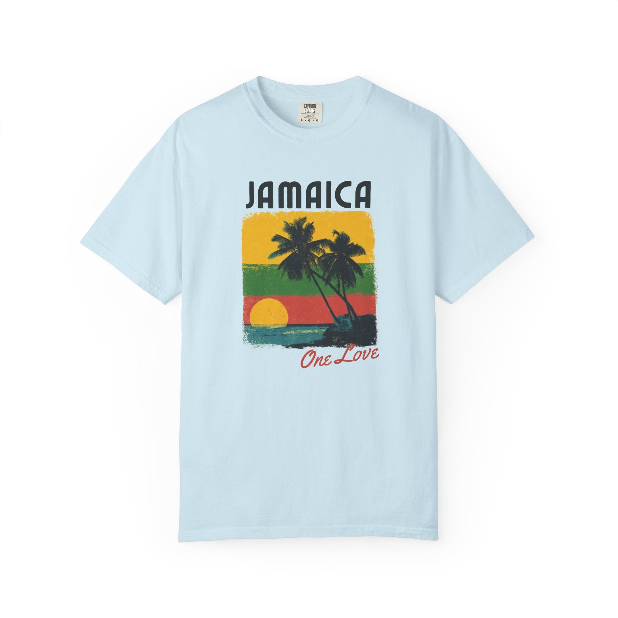 Jamaica One Love Sunset Beach Island Tee