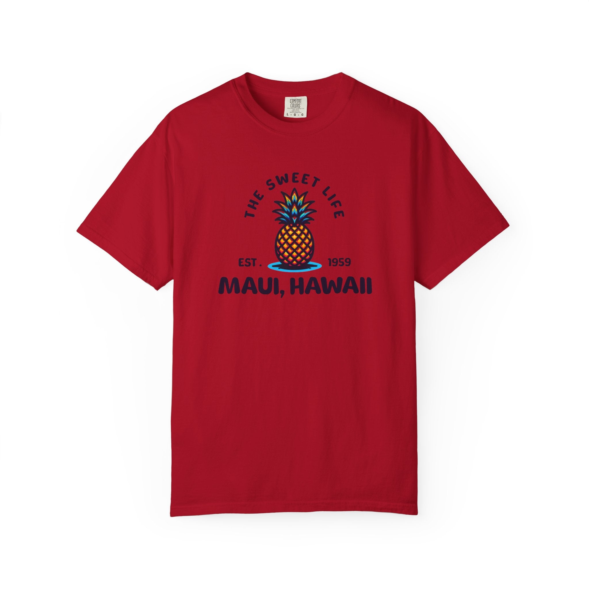 Maui Hawaii The Sweet Life Pineapple Tropical Tee