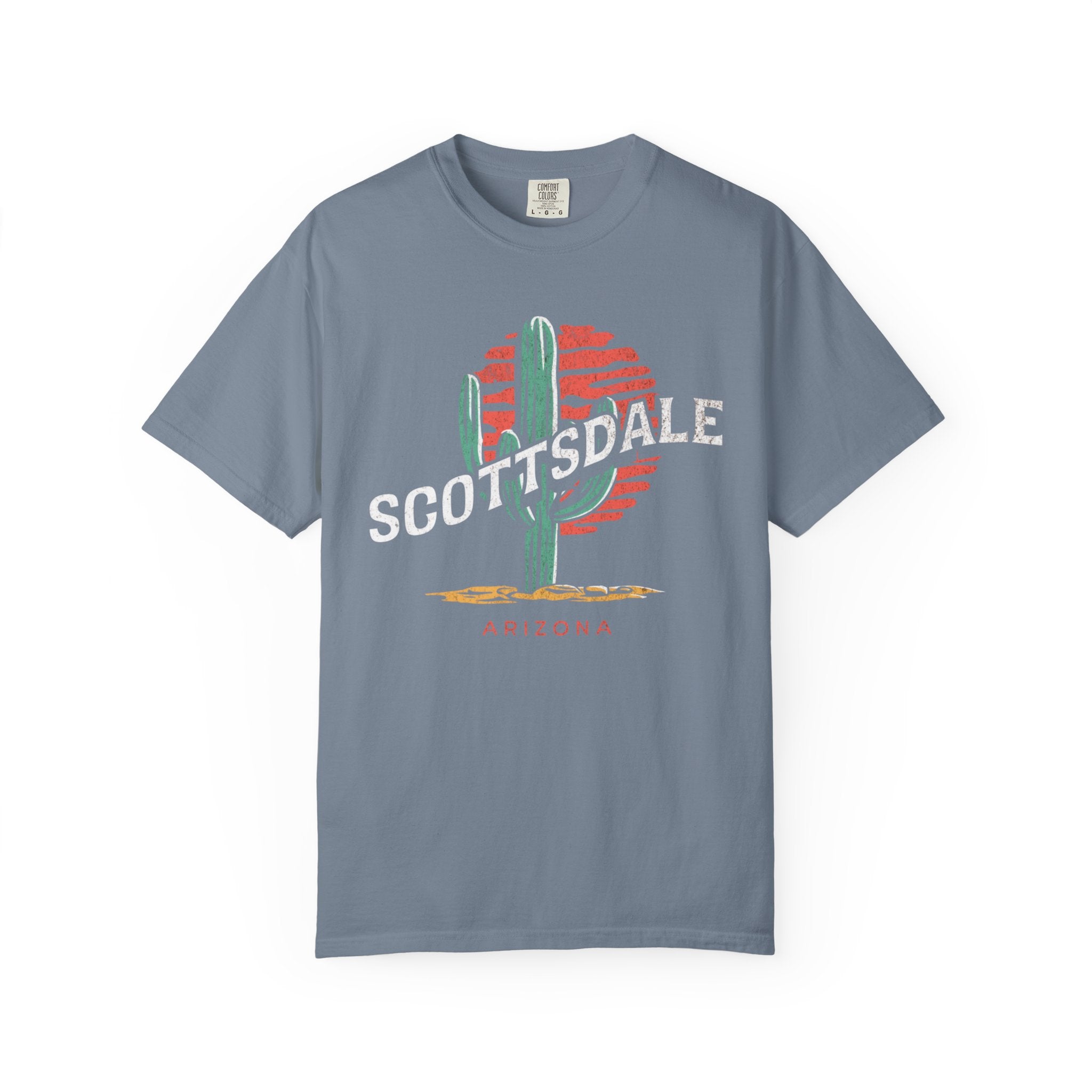 Scottsdale Arizona Desert Cactus Sunset Sun Tee