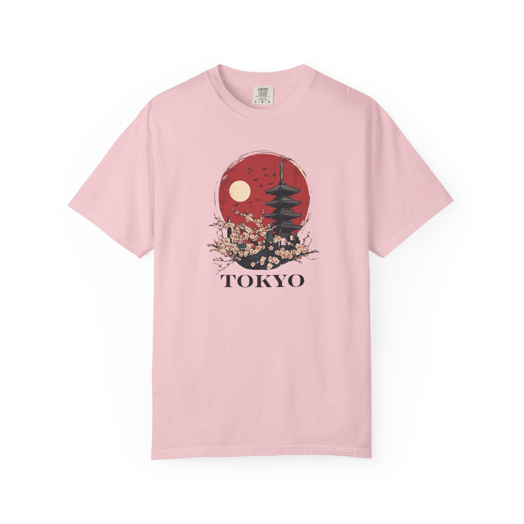 Tokyo Japan Cherry Blossom Temple Spring Tee