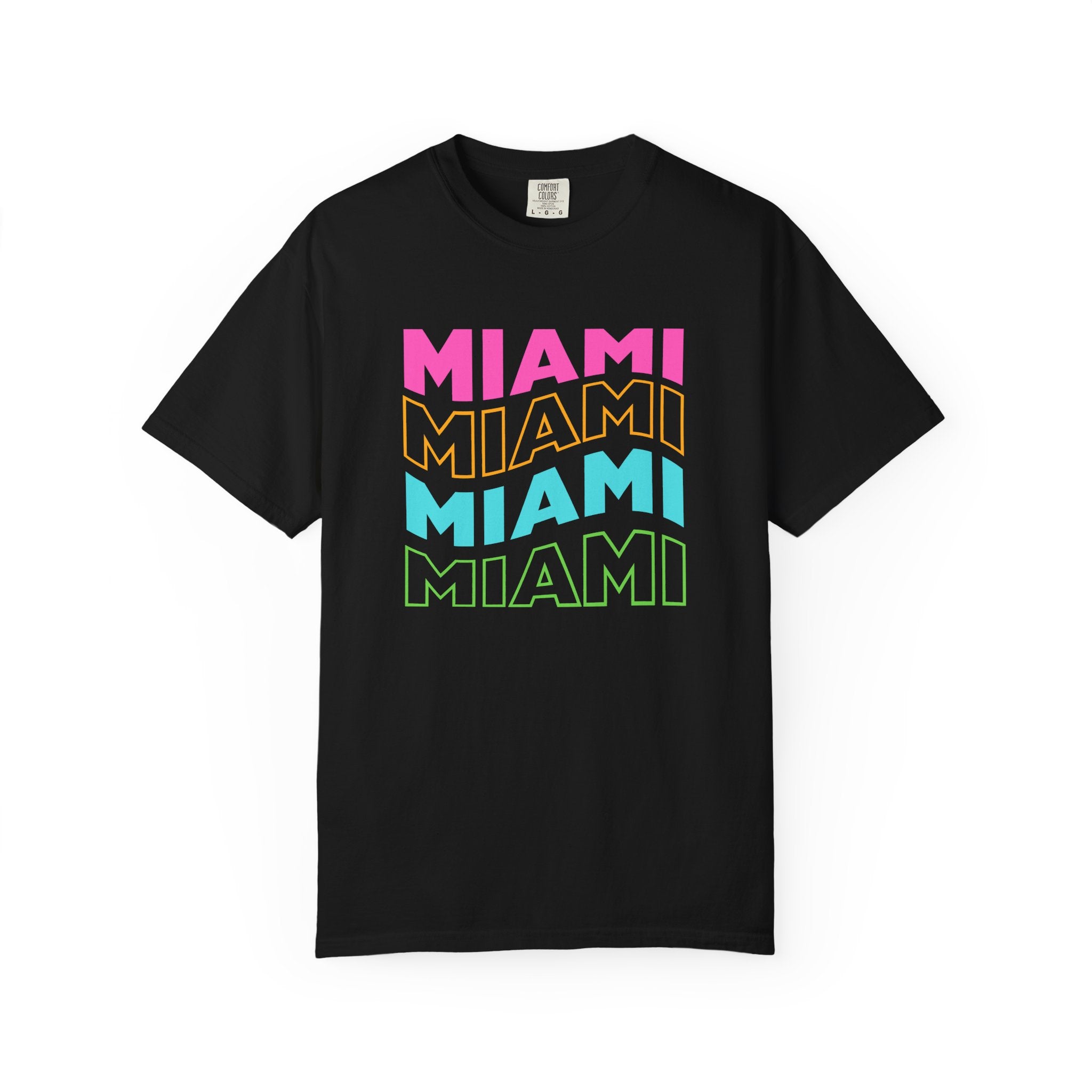 Miami Wavy Retro Pop Art Travel Tee