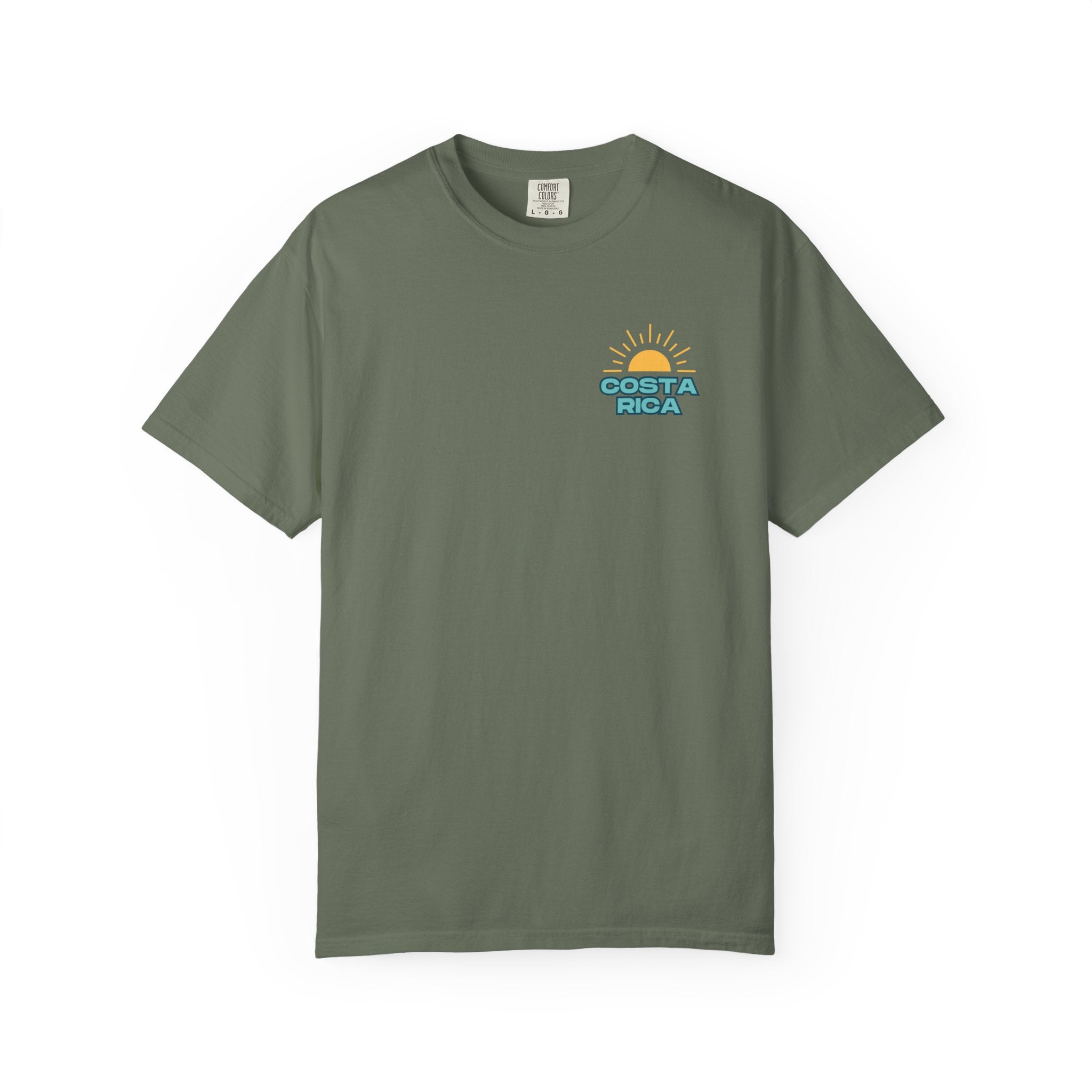 Costa Rica Volcano Jungle Macaw Graphic Tee