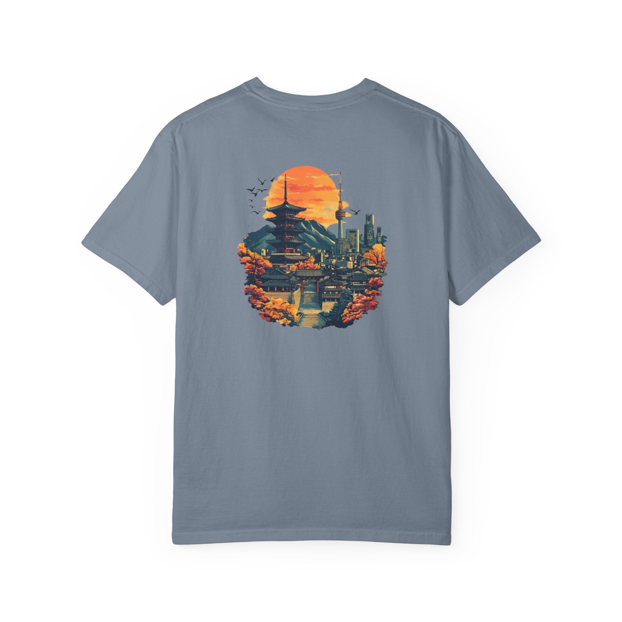 Seoul South Korea Cityscape Temple Travel Tee