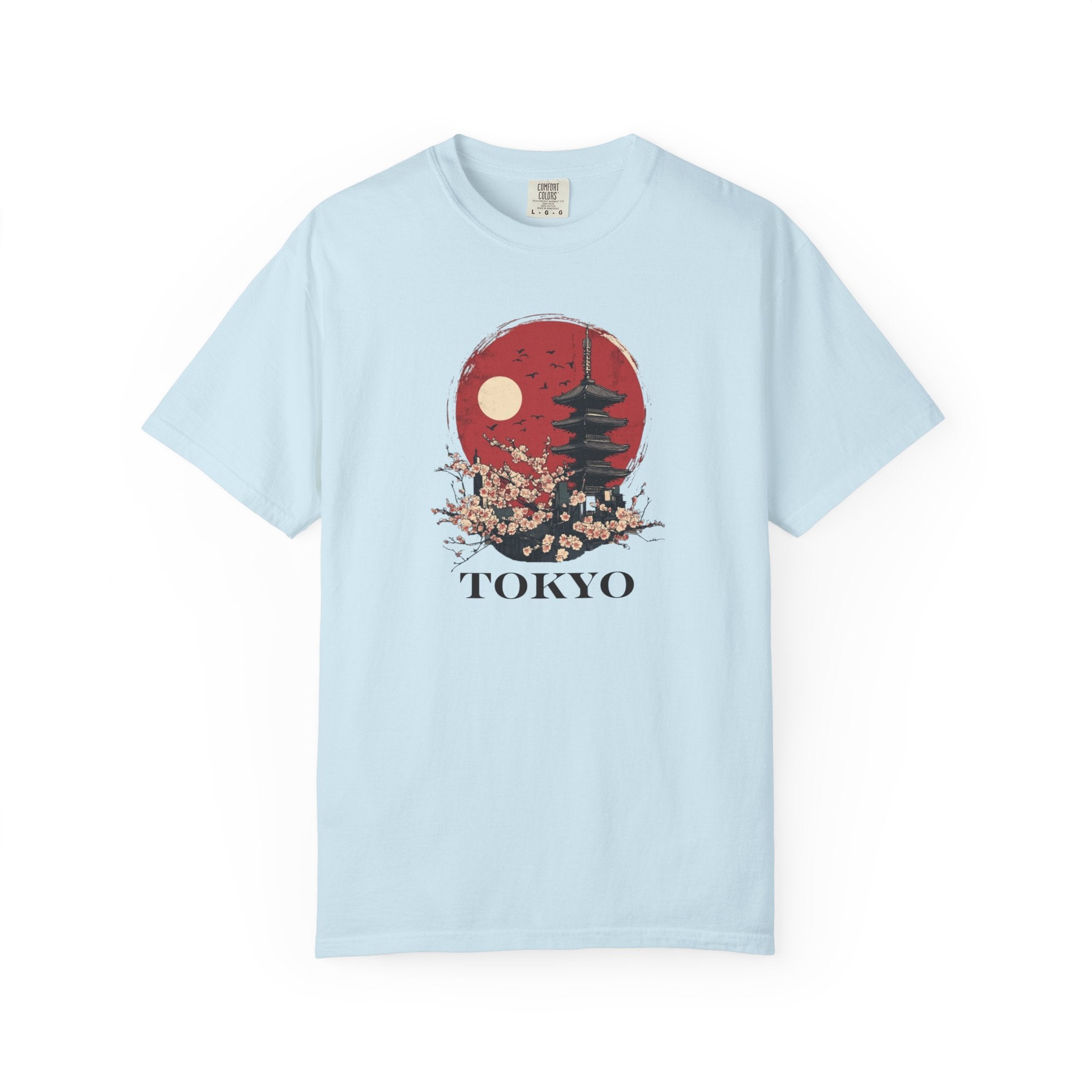 Tokyo Japan Cherry Blossom Temple Spring Tee