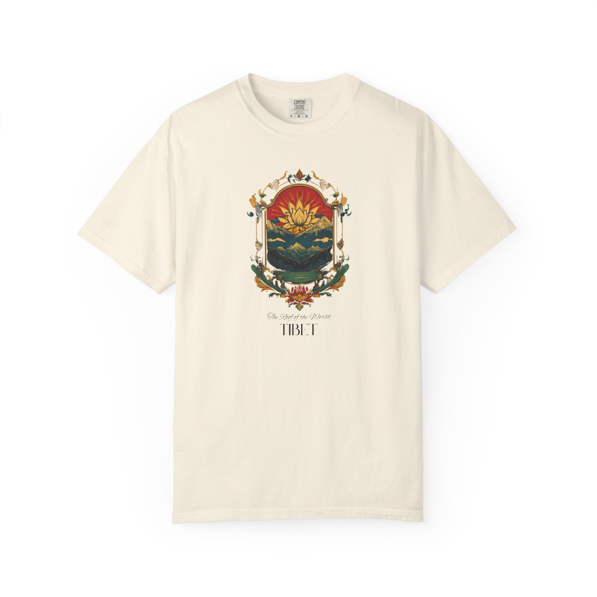 Tibet Roof of World Himalayan Lotus Tee