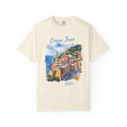 Cinque Terre Italy Cliffside Riviera Tee