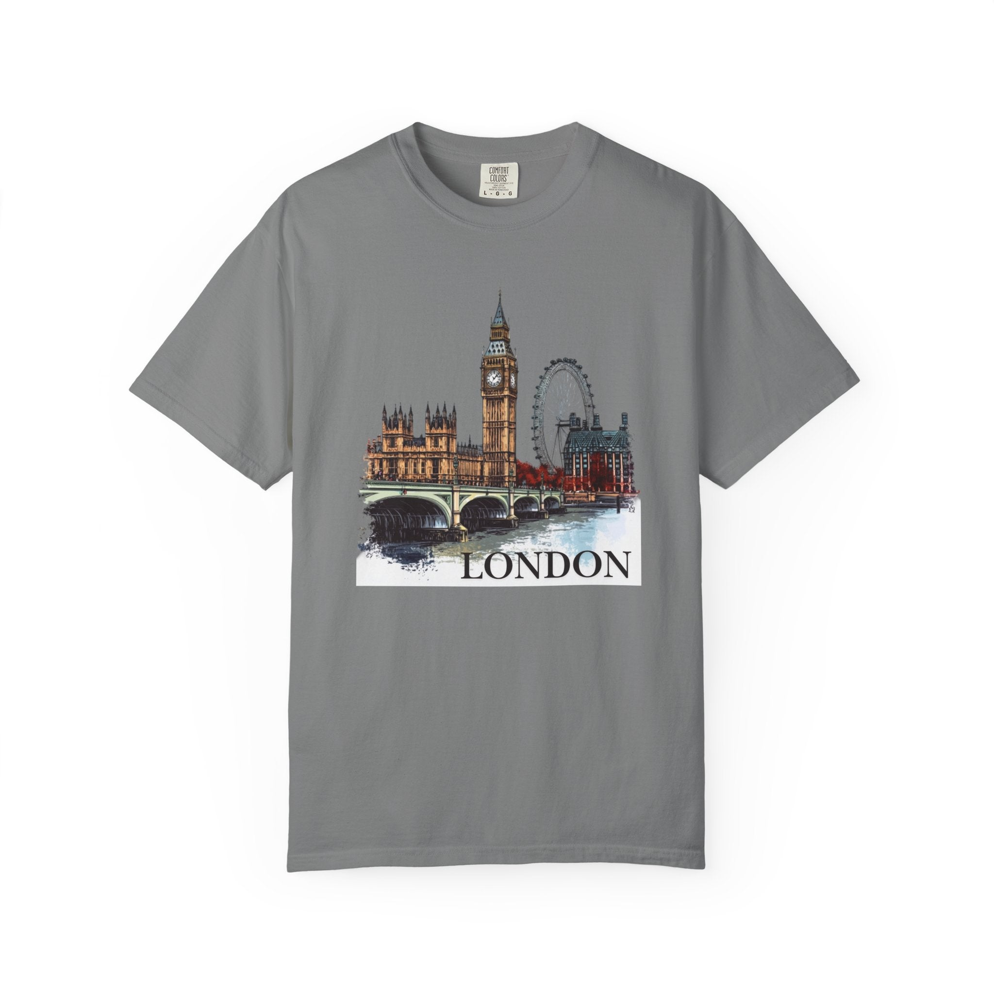 London England Big Ben London Eye Landmark Tee