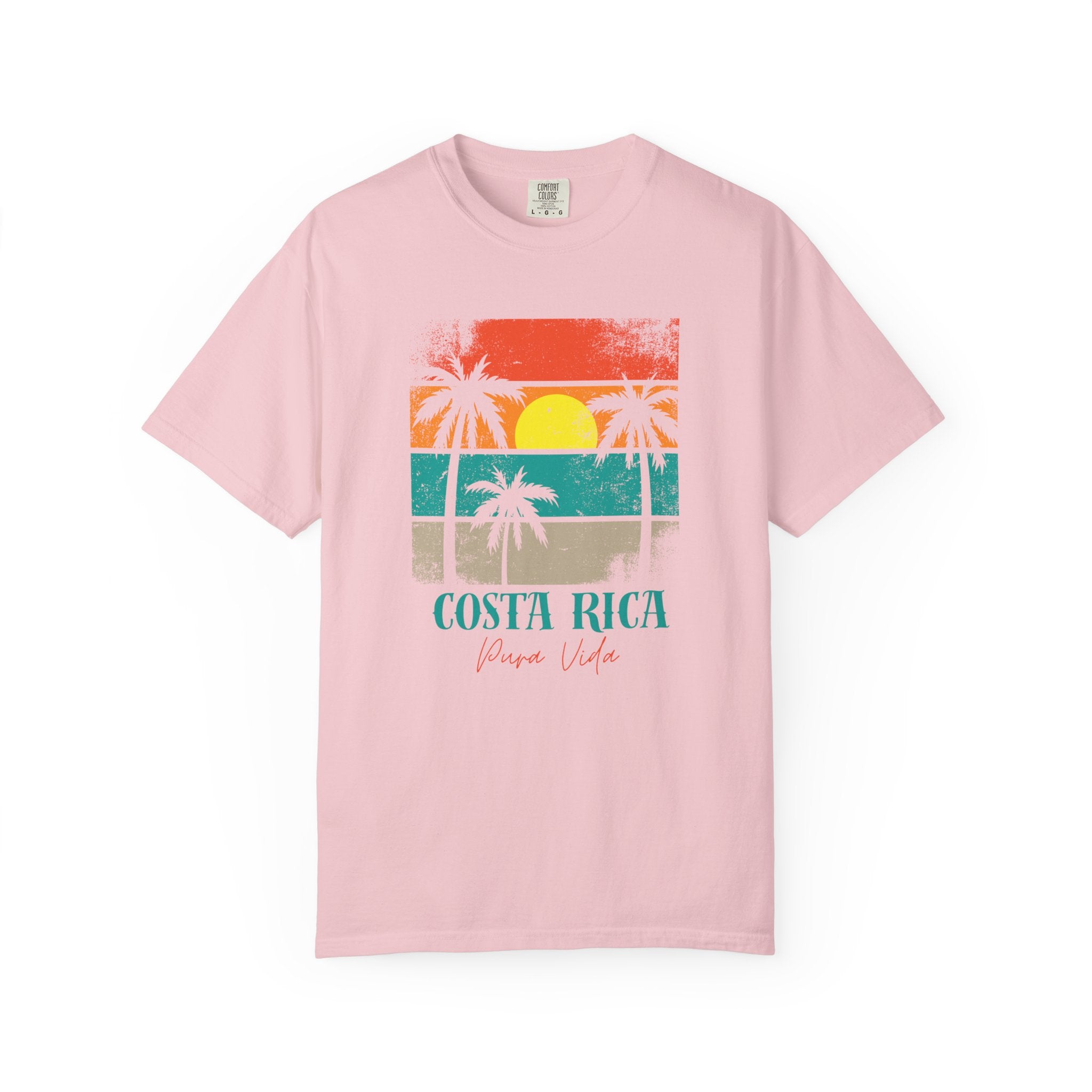Costa Rica Pura Vida Palm Trees Travel Tee