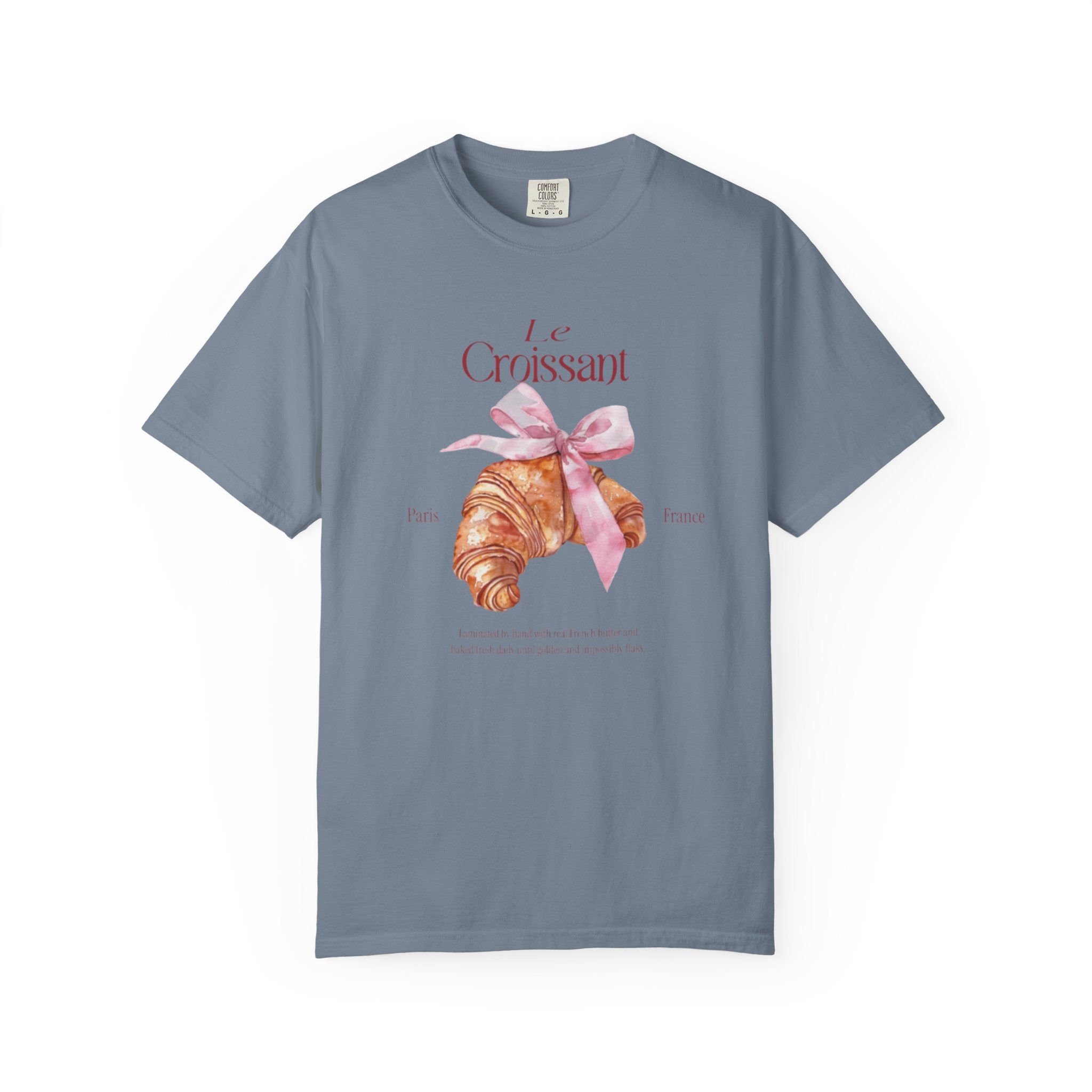 Paris France Croissant Bakery Coquette Tee