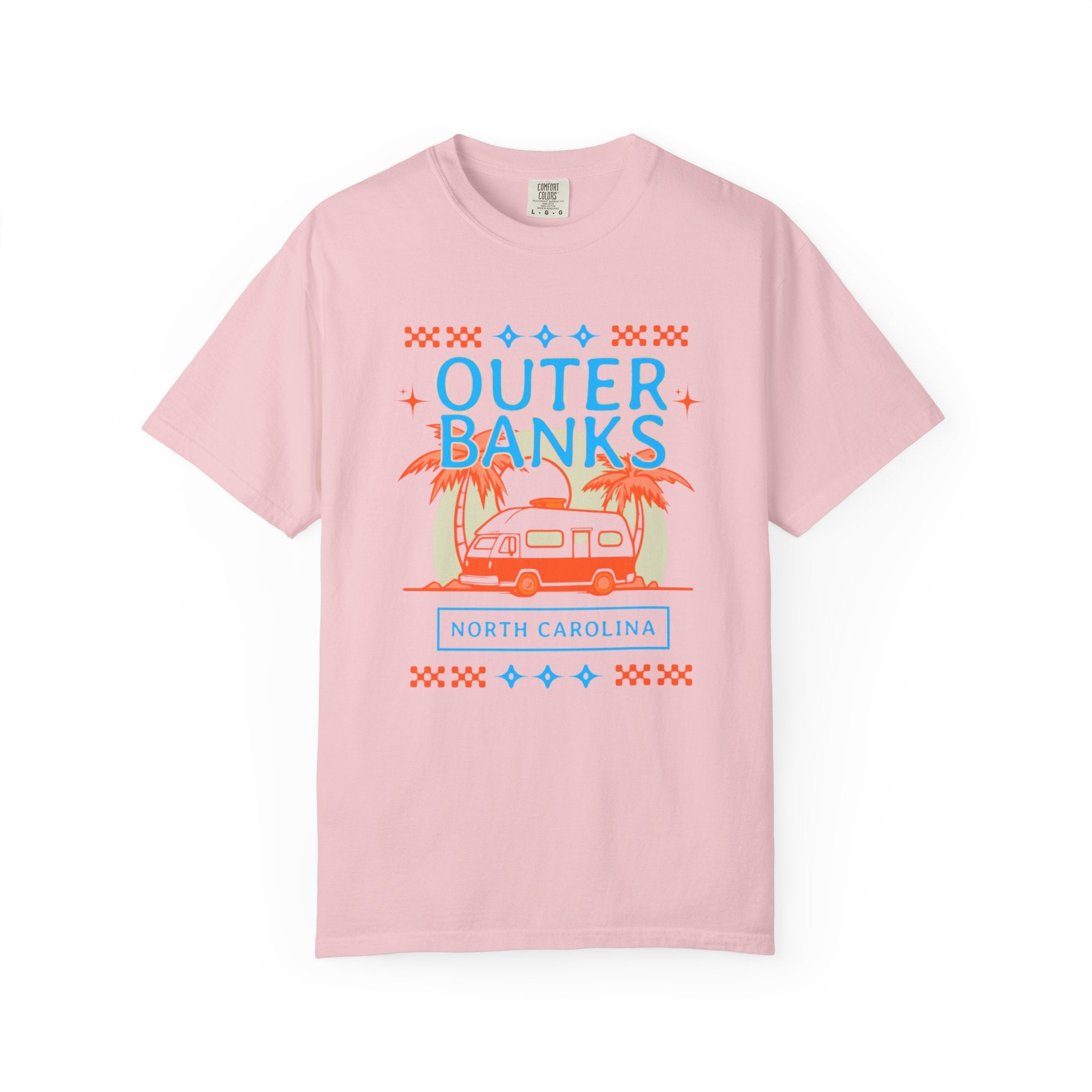 Outer Banks North Carolina Retro 70s Beach Tee