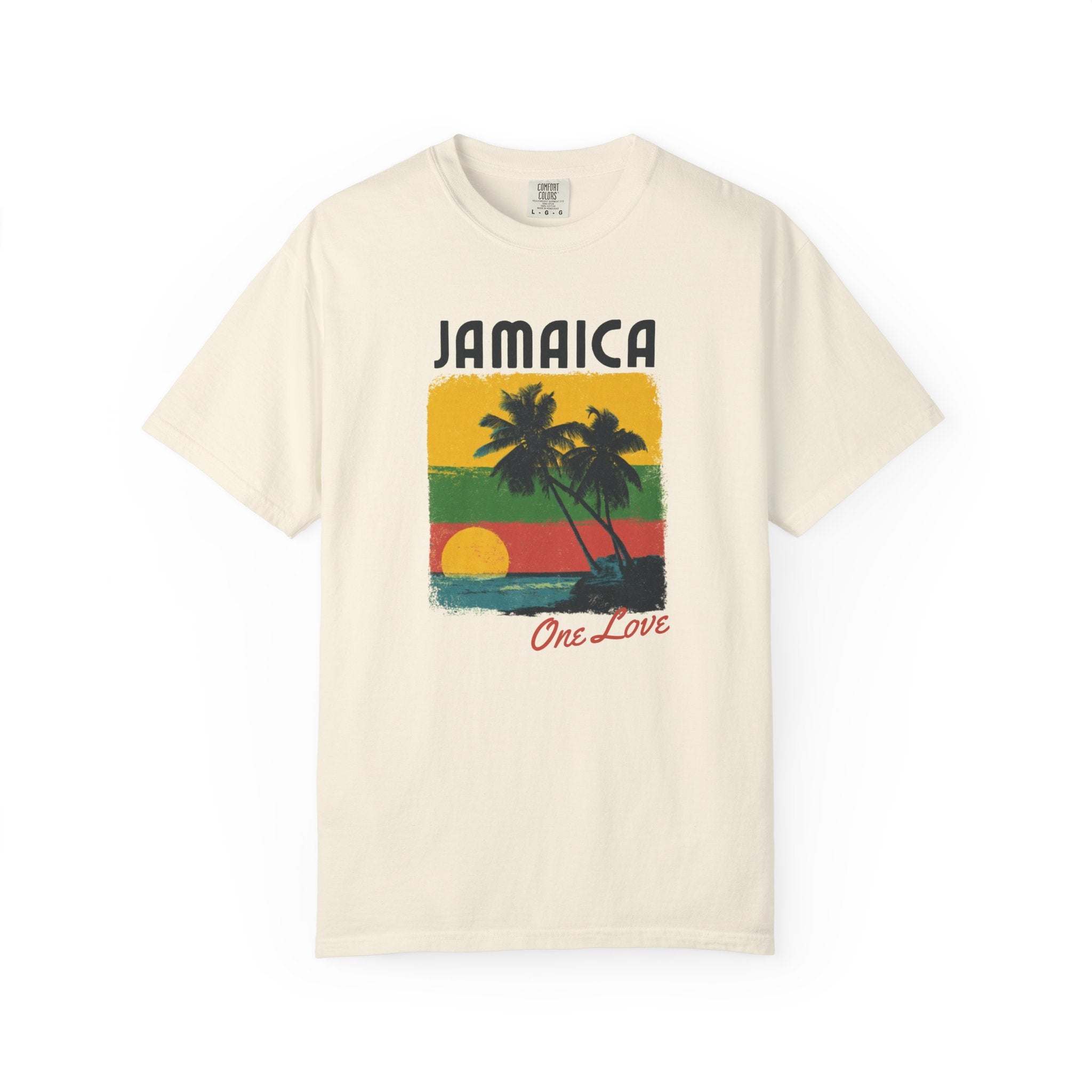 Jamaica One Love Sunset Beach Island Tee