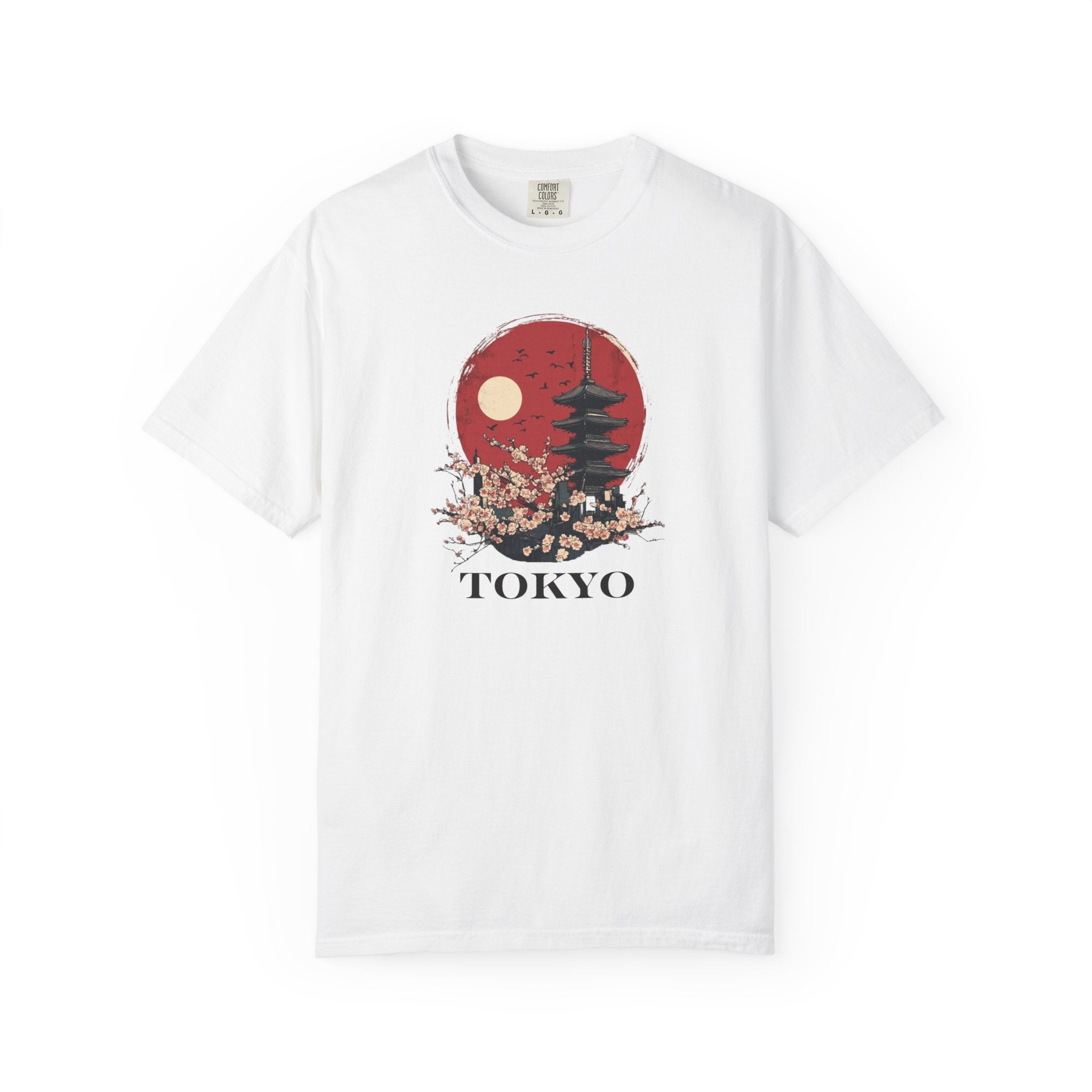 Tokyo Japan Cherry Blossom Temple Spring Tee