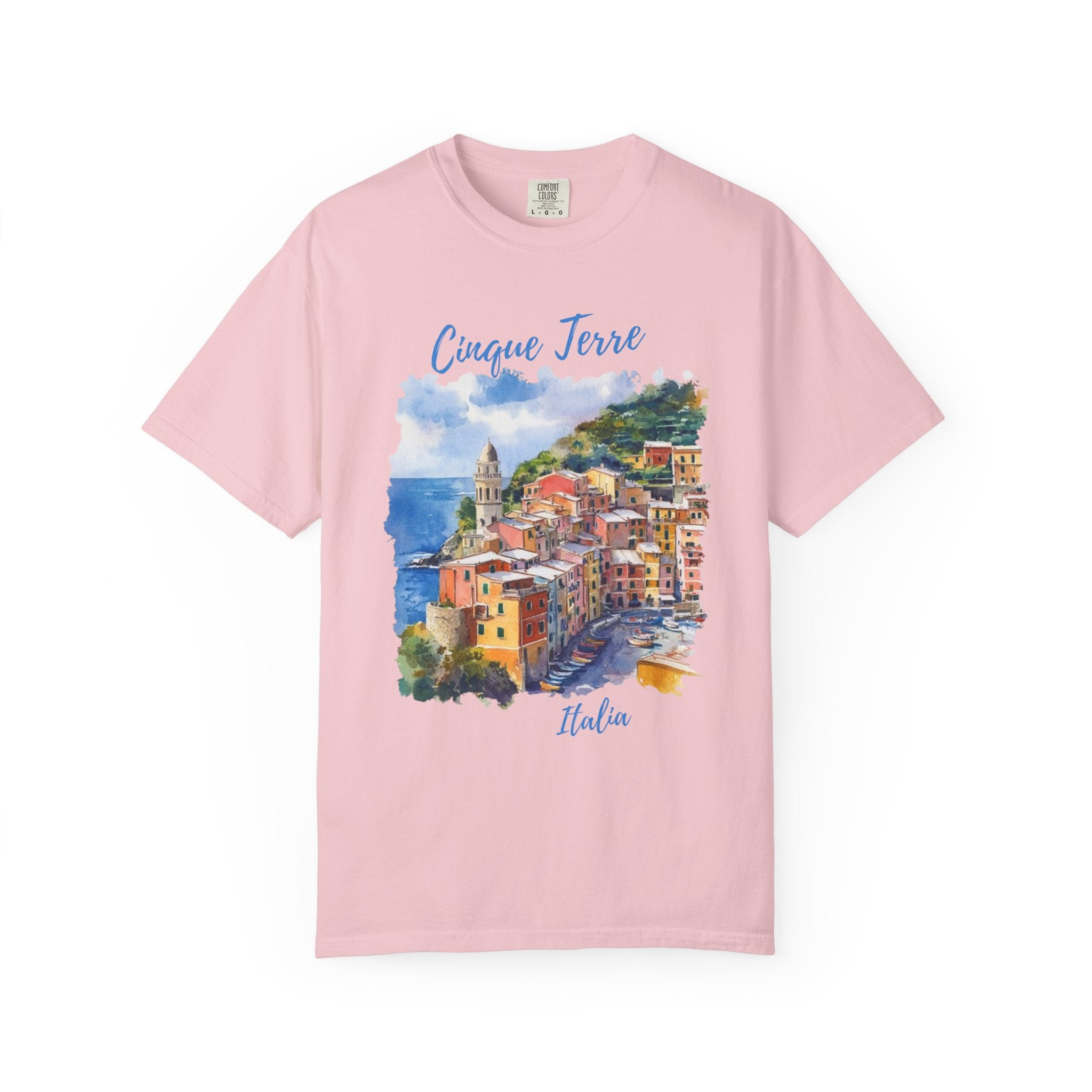 Cinque Terre Italy Cliffside Riviera Tee