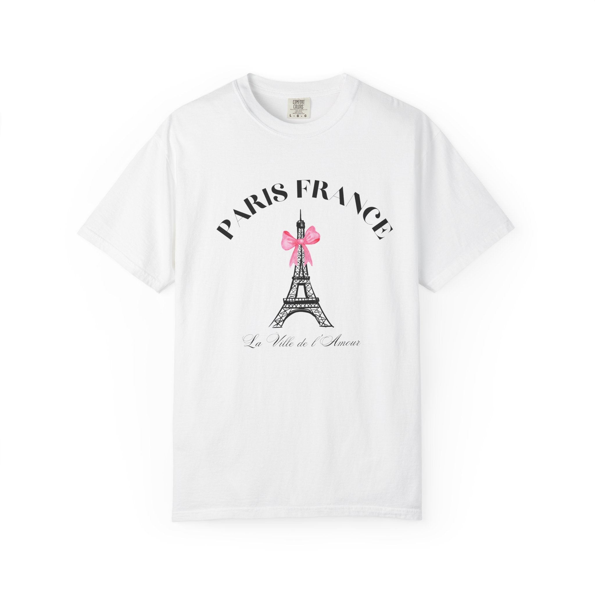 Paris France Eiffel Tower Coquette Romance Tee