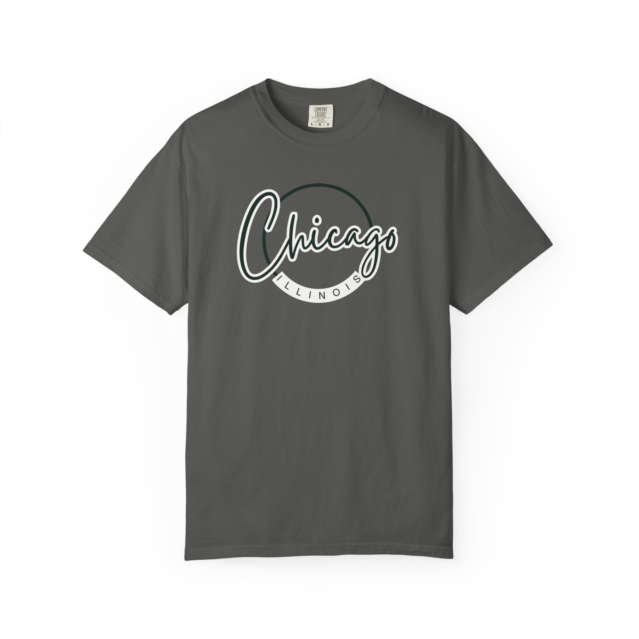 Chicago Minimalist Cursive Script Travel Tee