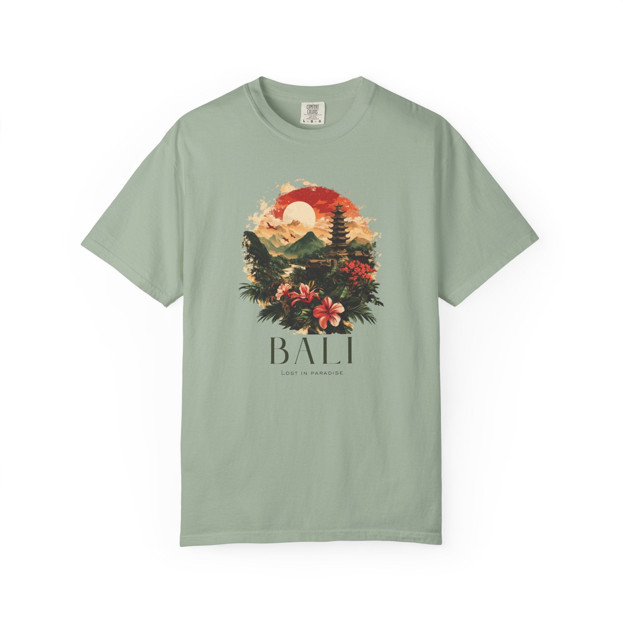 Bali Indonesia Volcano Temple Rainforest Tee