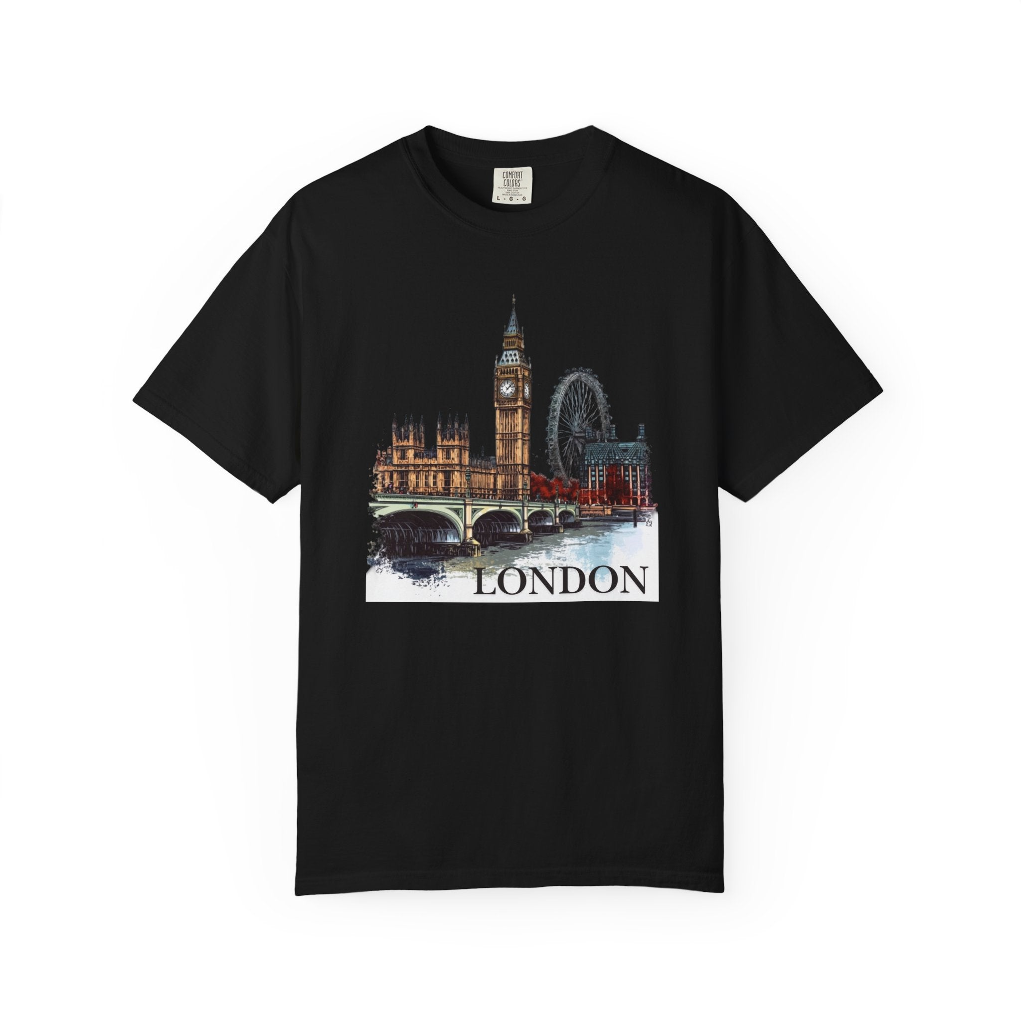 London England Big Ben London Eye Landmark Tee
