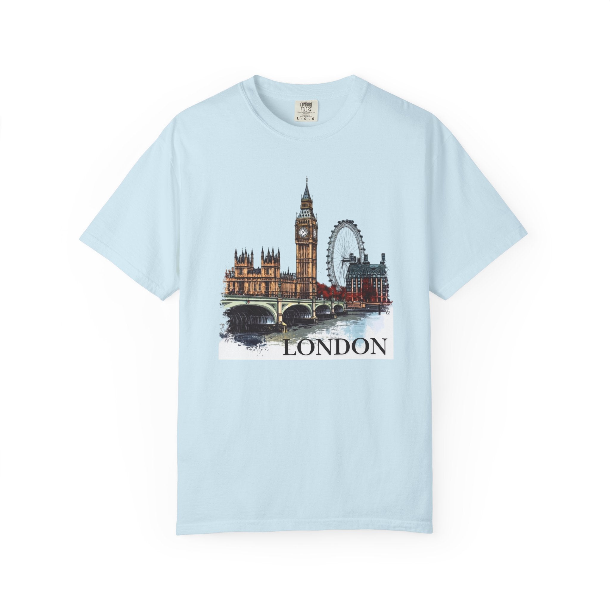 London England Big Ben London Eye Landmark Tee