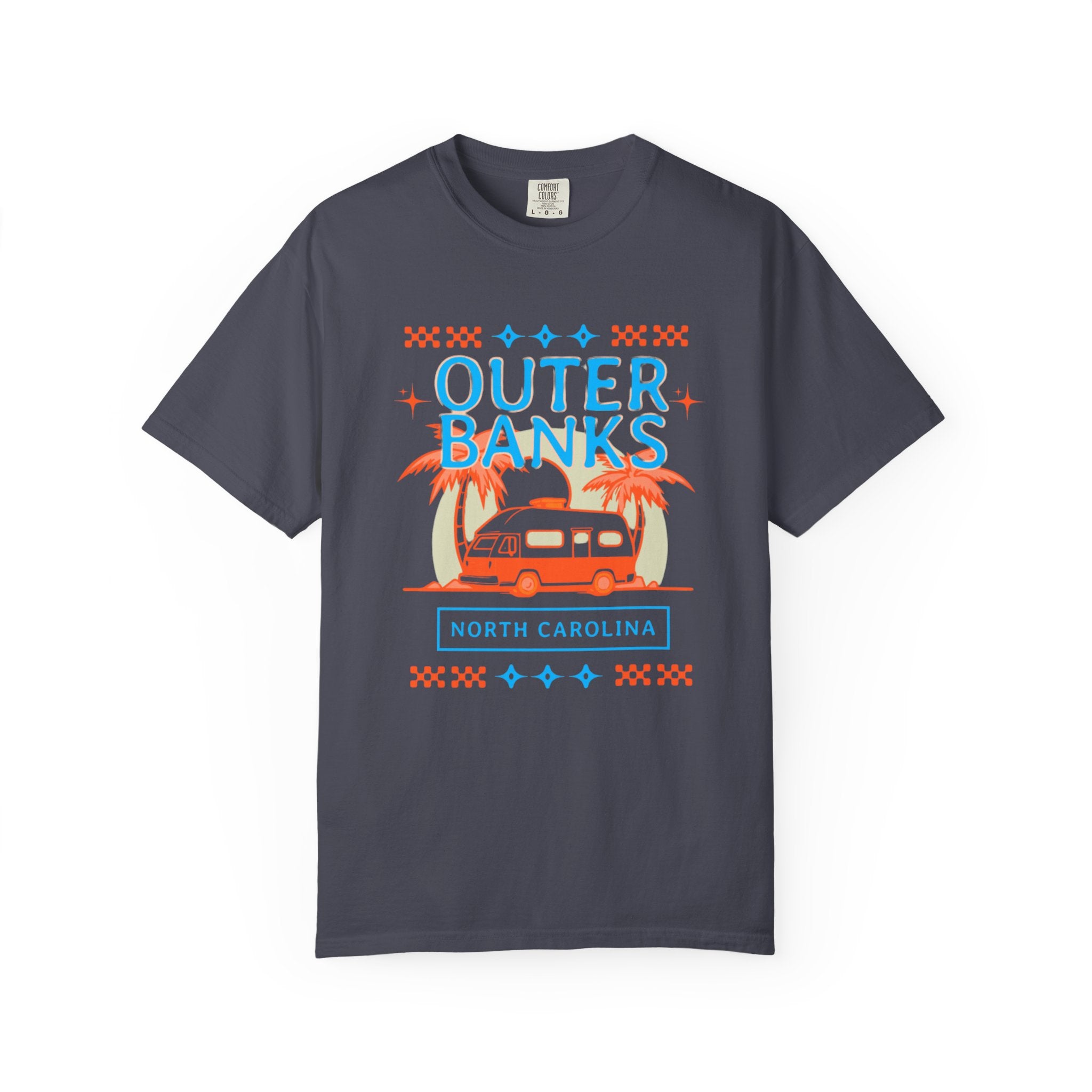 Outer Banks North Carolina Retro 70s Beach Tee