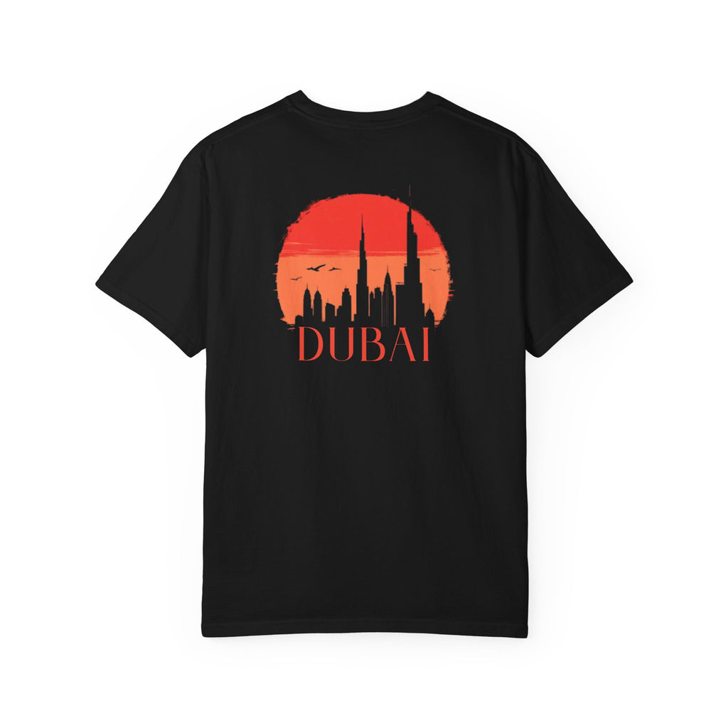 Dubai Palm Island Skyline Front Back Tee