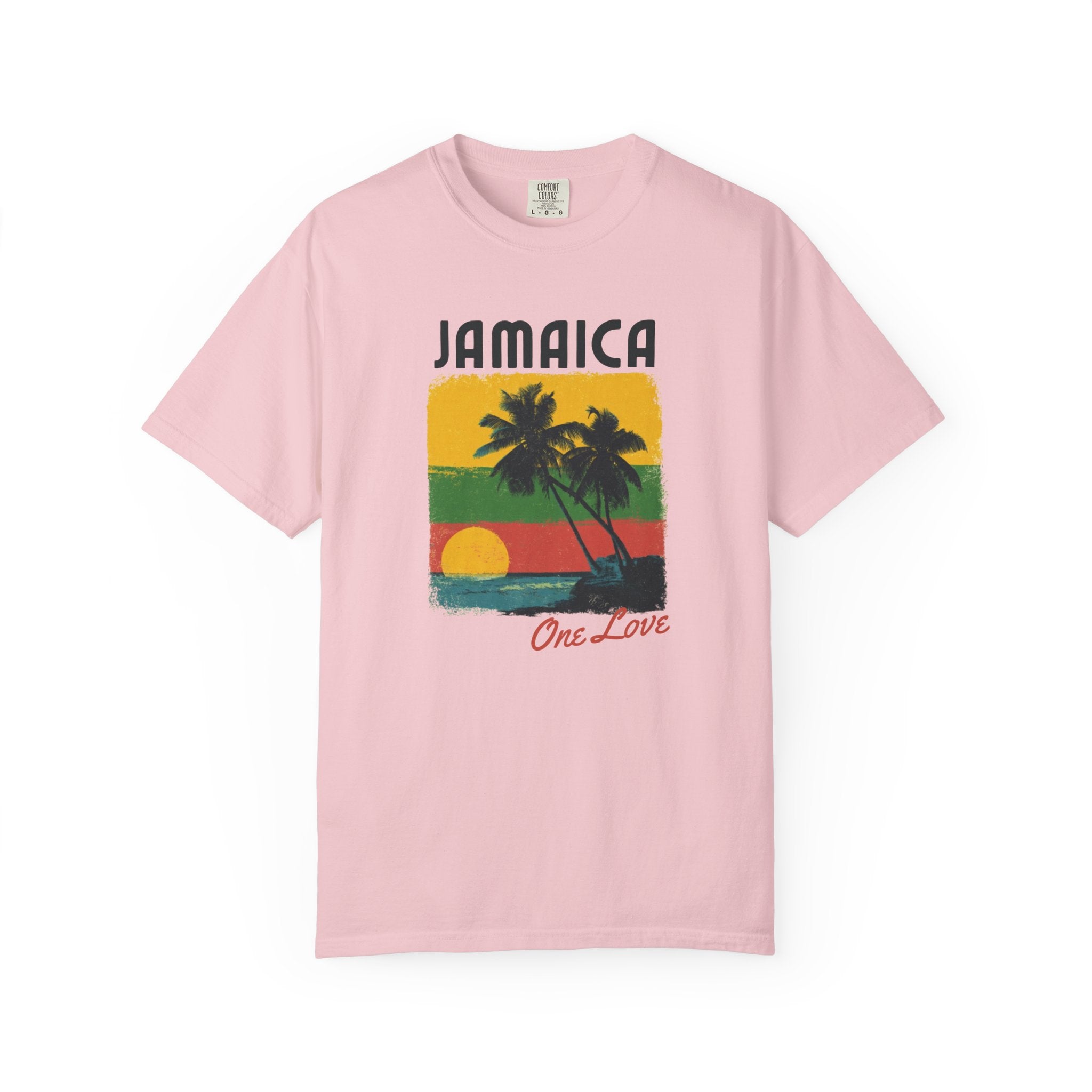 Jamaica One Love Sunset Beach Island Tee