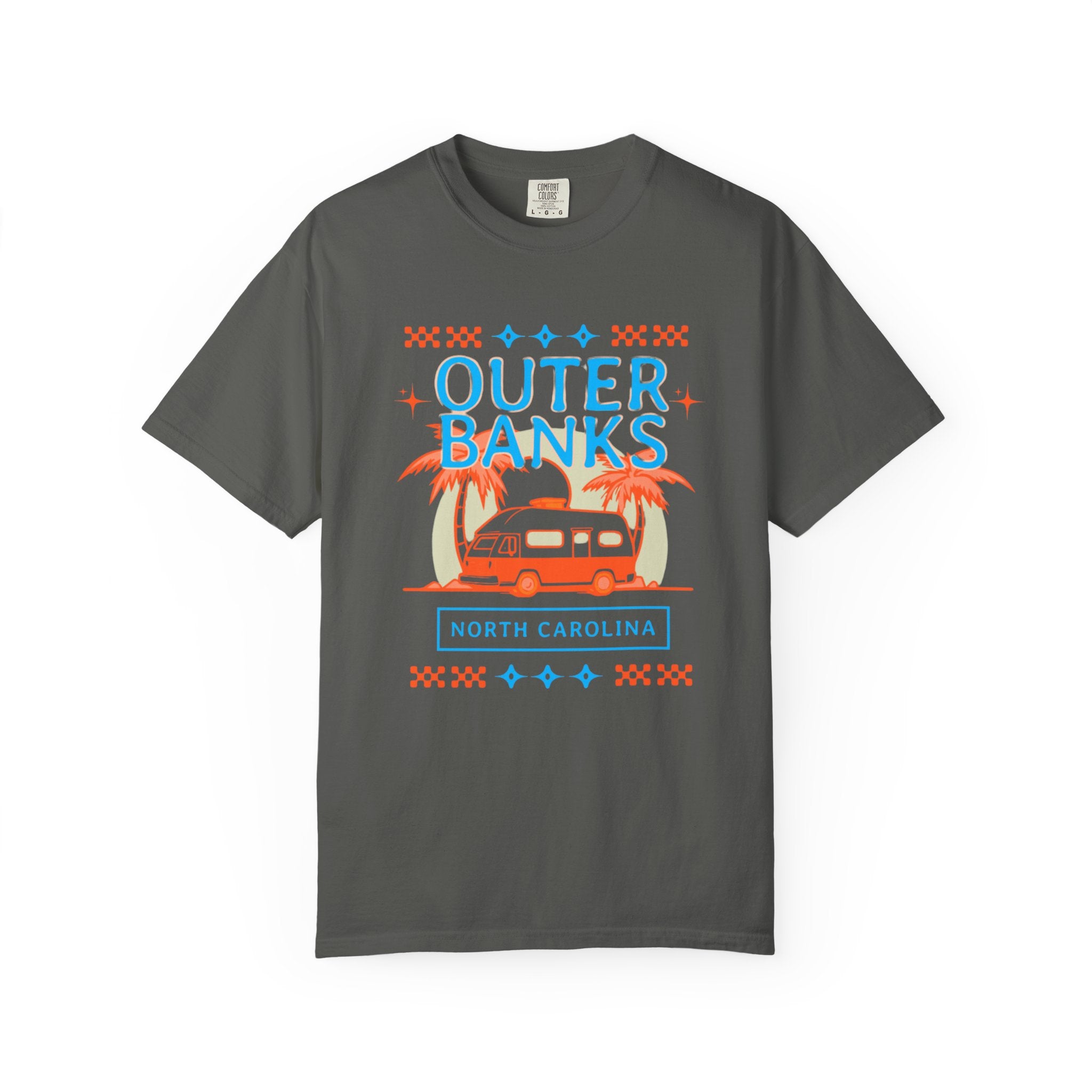 Outer Banks North Carolina Retro 70s Beach Tee
