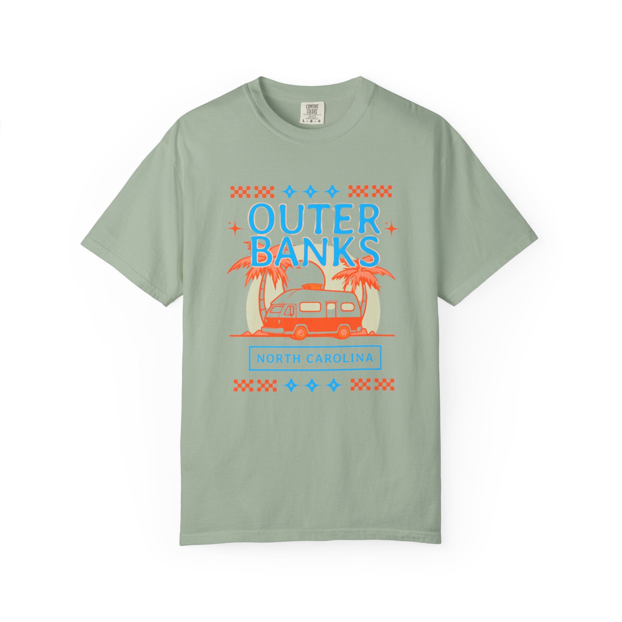 Outer Banks North Carolina Retro 70s Beach Tee