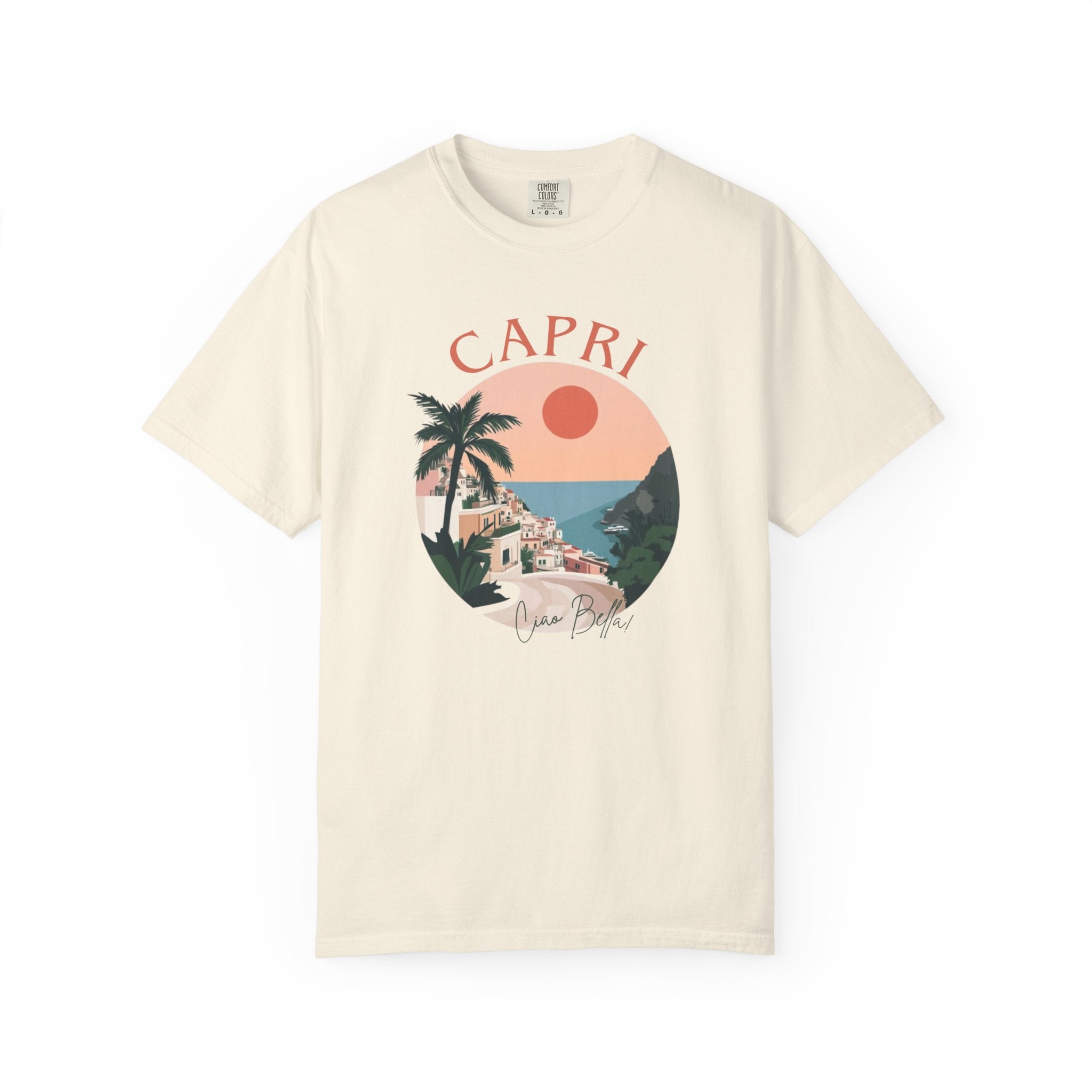 Capri Island Italy Coastal Bay Naples Tee
