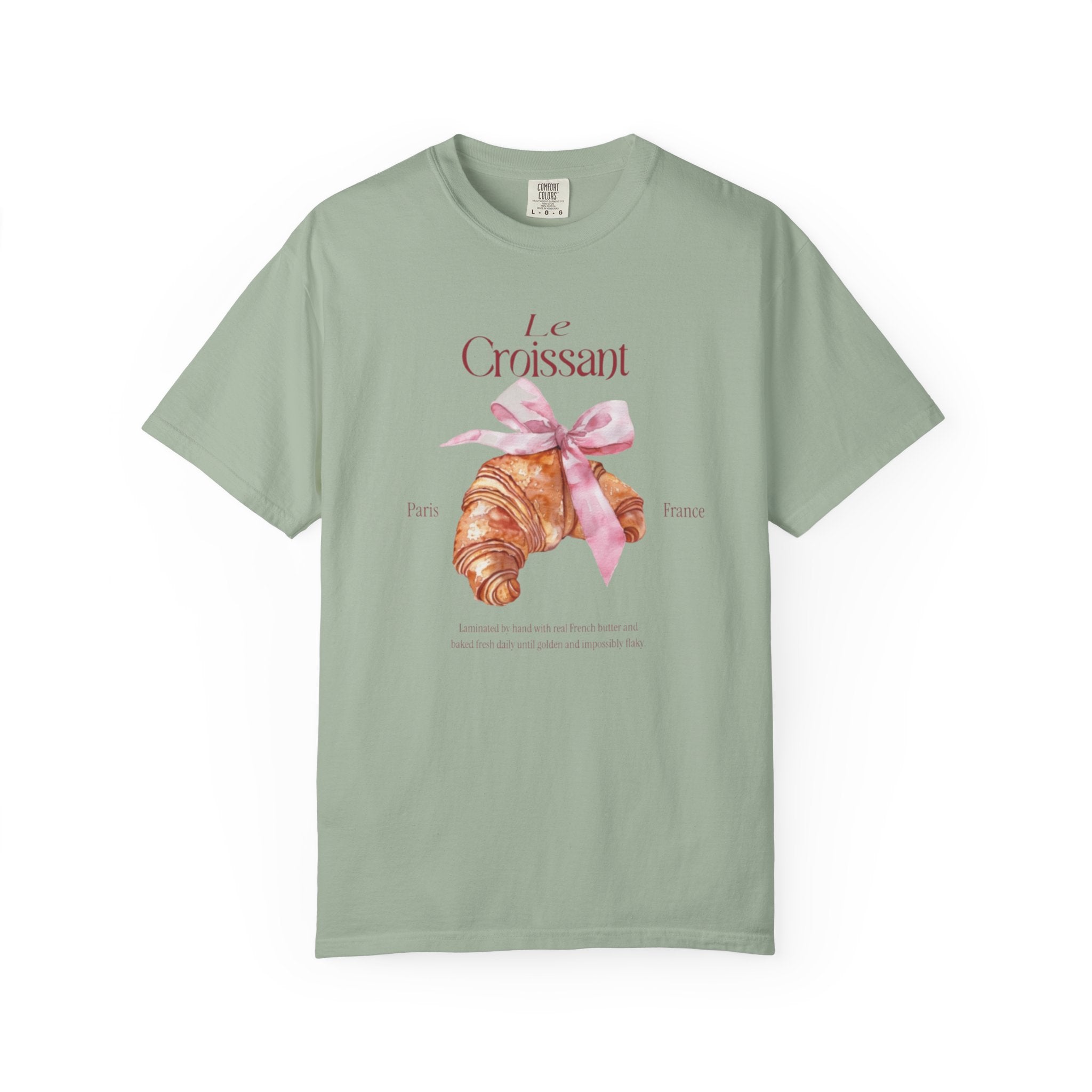 Paris France Croissant Bakery Coquette Tee