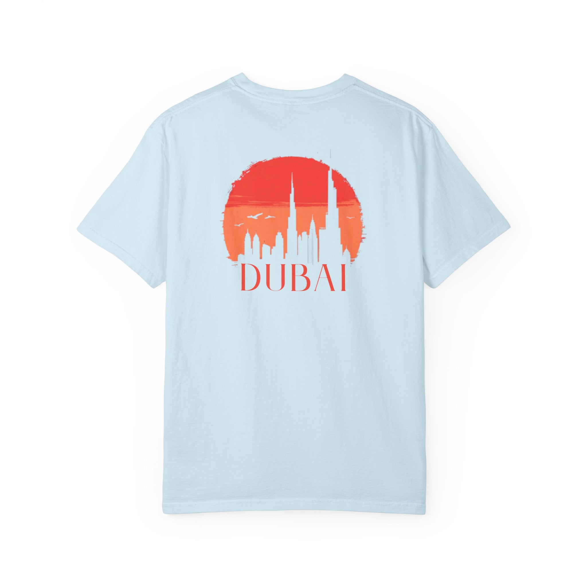 Dubai Palm Island Skyline Front Back Tee