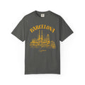 Barcelona Spain Minimalist Skyline Travel Tee