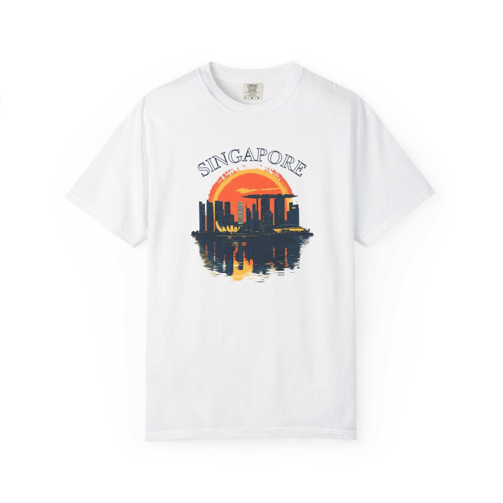 Singapore Marina Bay Skyline Futuristic Tee