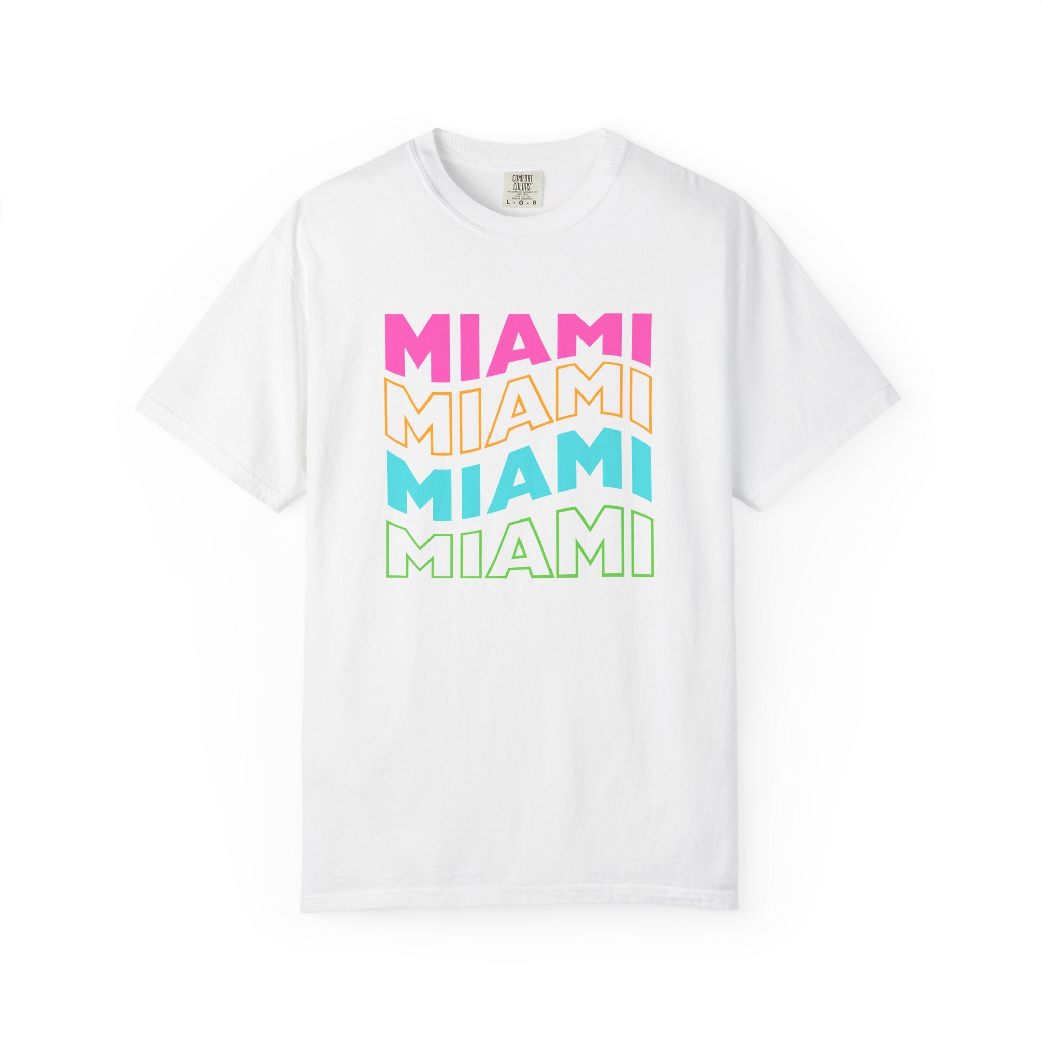 Miami Wavy Retro Pop Art Travel Tee