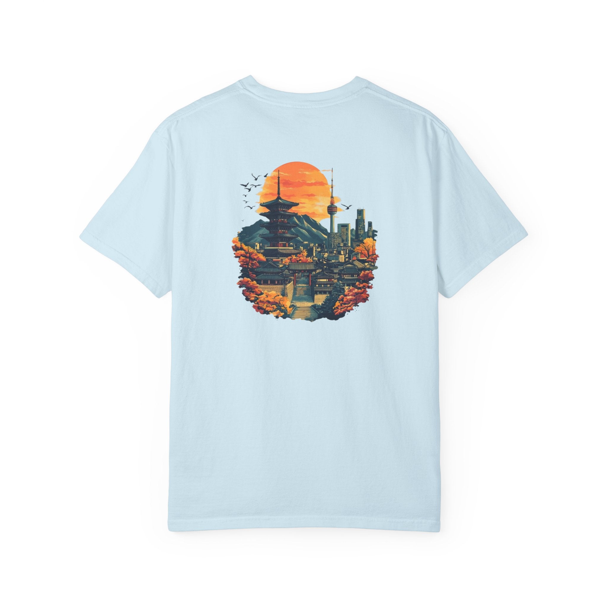 Seoul South Korea Cityscape Temple Travel Tee
