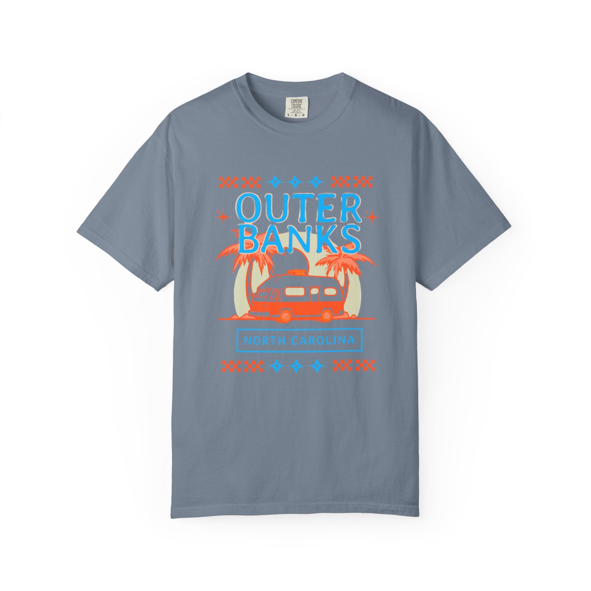 Outer Banks North Carolina Retro 70s Beach Tee