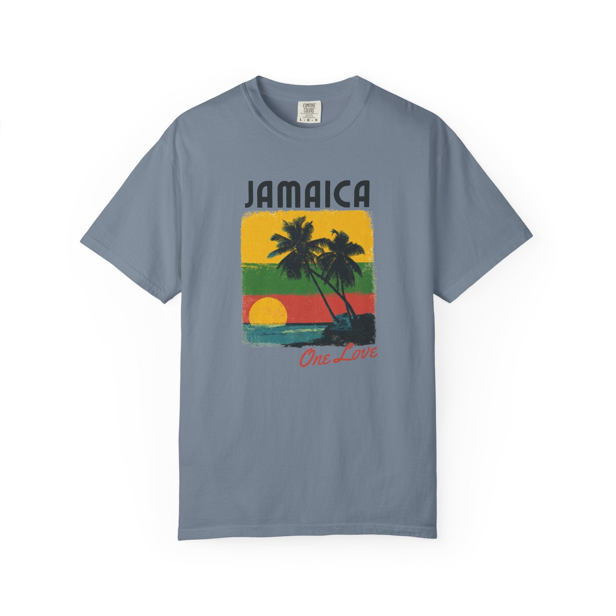 Jamaica One Love Sunset Beach Island Tee