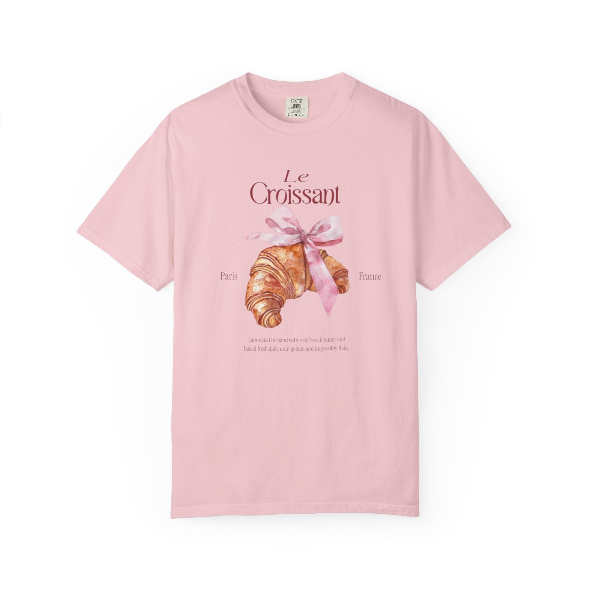 Paris France Croissant Bakery Coquette Tee