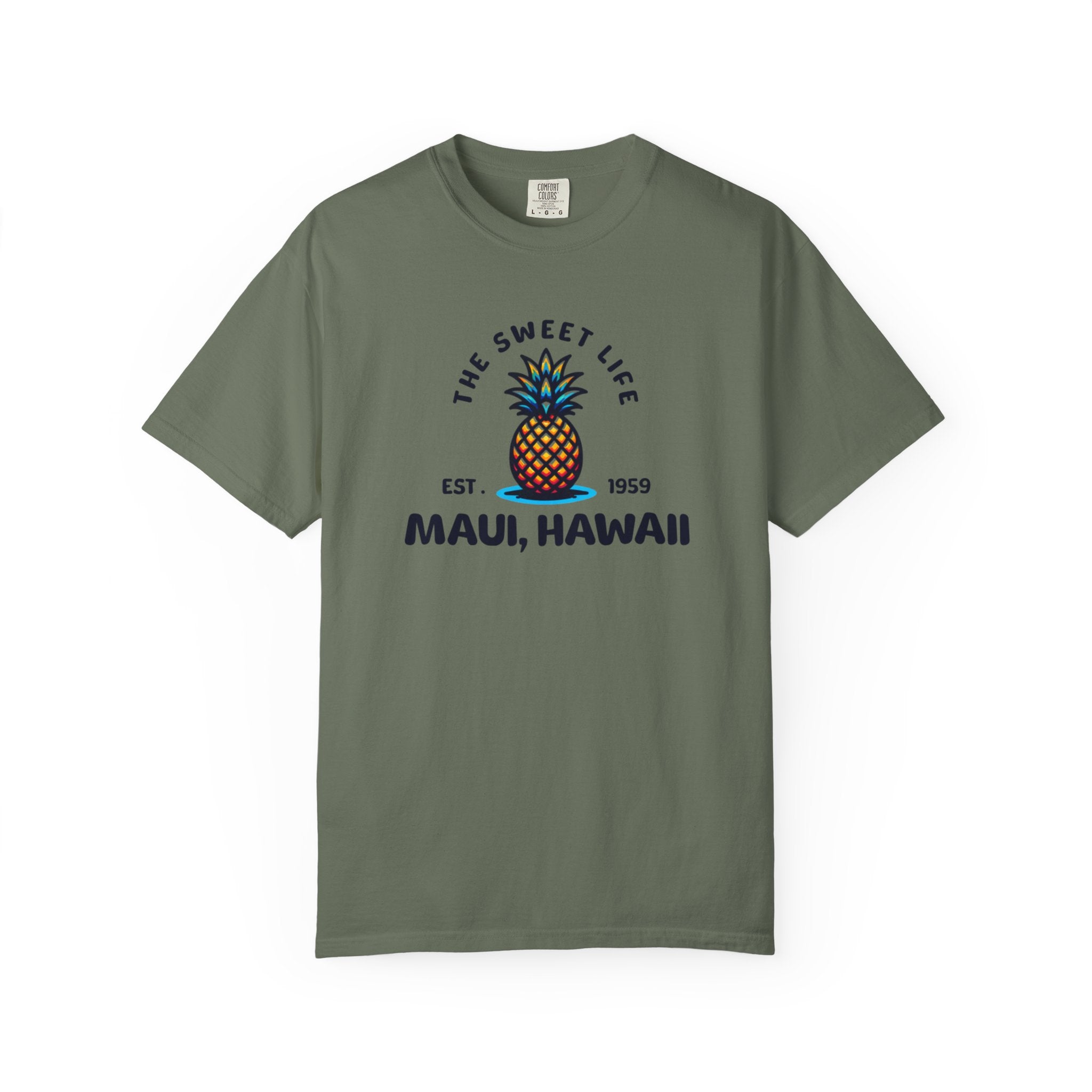 Maui Hawaii The Sweet Life Pineapple Tropical Tee