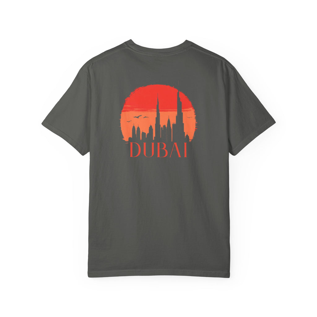Dubai Palm Island Skyline Front Back Tee