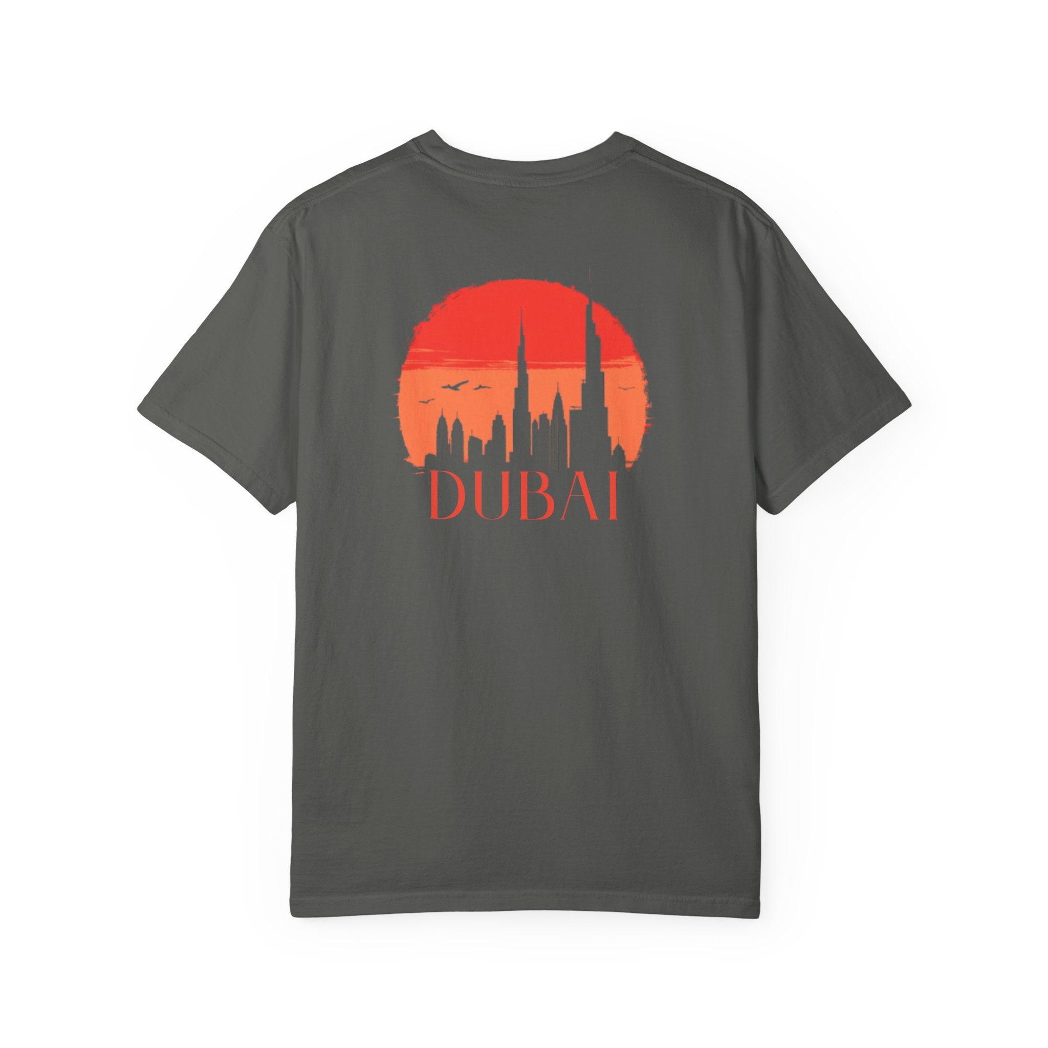Dubai Palm Island Skyline Front Back Tee
