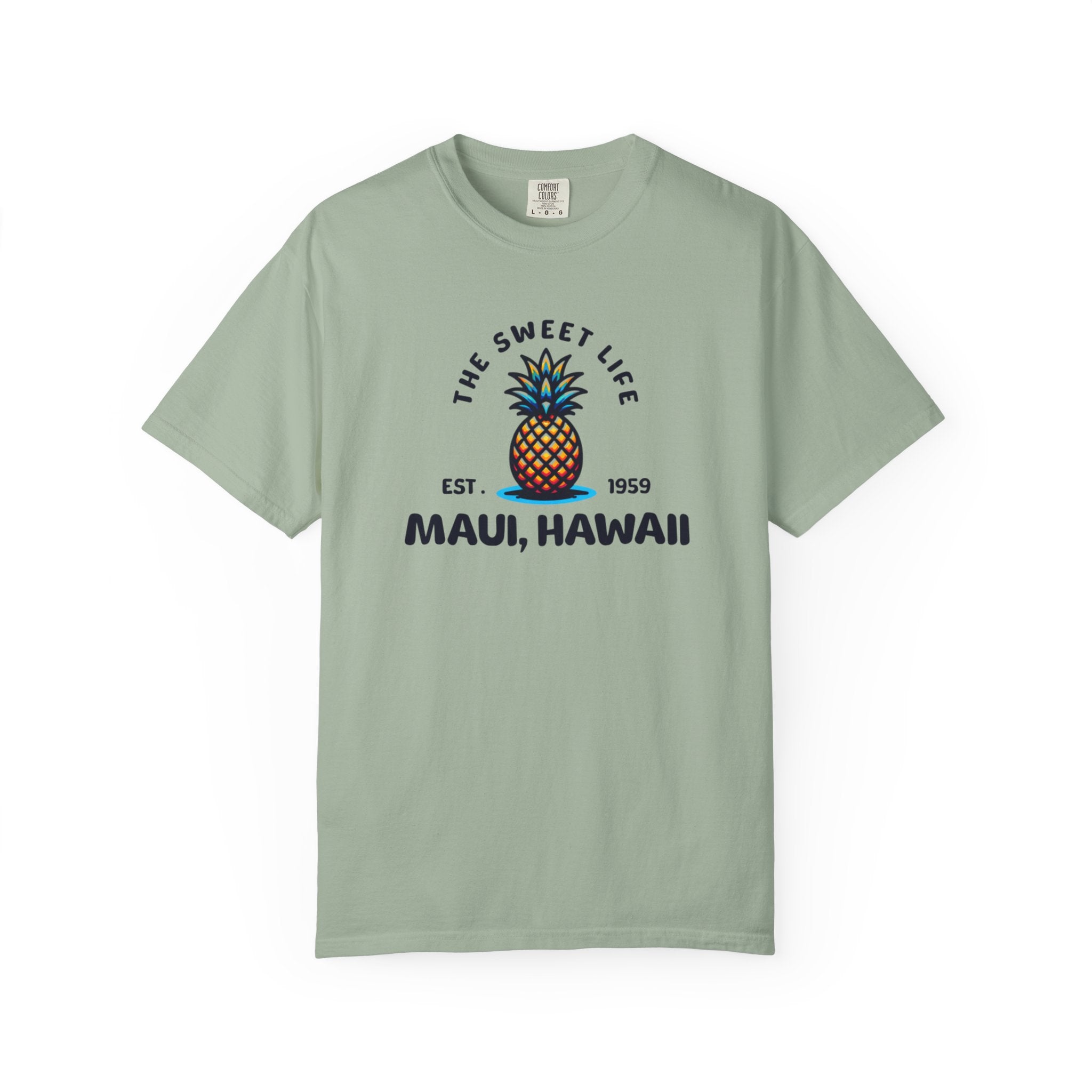 Maui Hawaii The Sweet Life Pineapple Tropical Tee