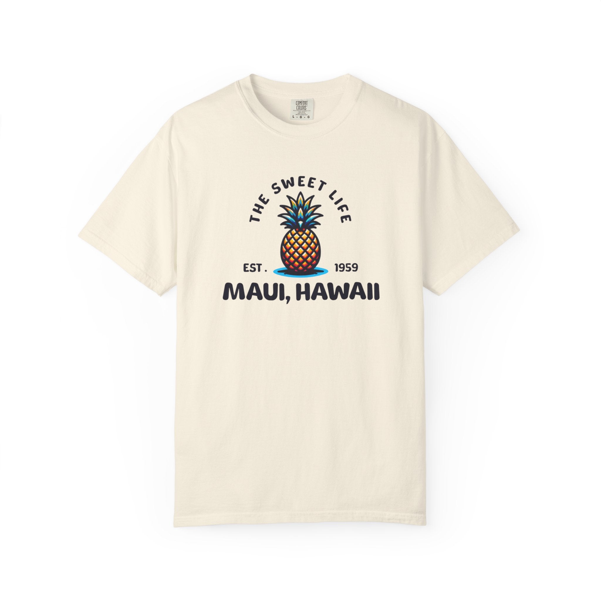 Maui Hawaii The Sweet Life Pineapple Tropical Tee