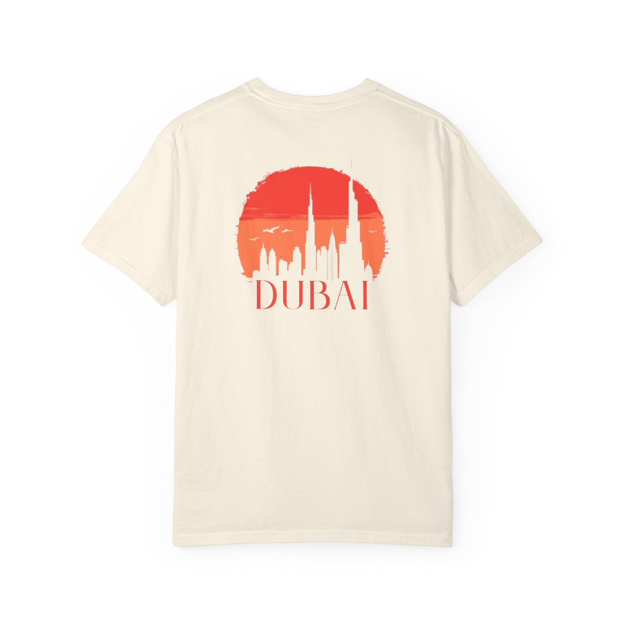 Dubai Palm Island Skyline Front Back Tee