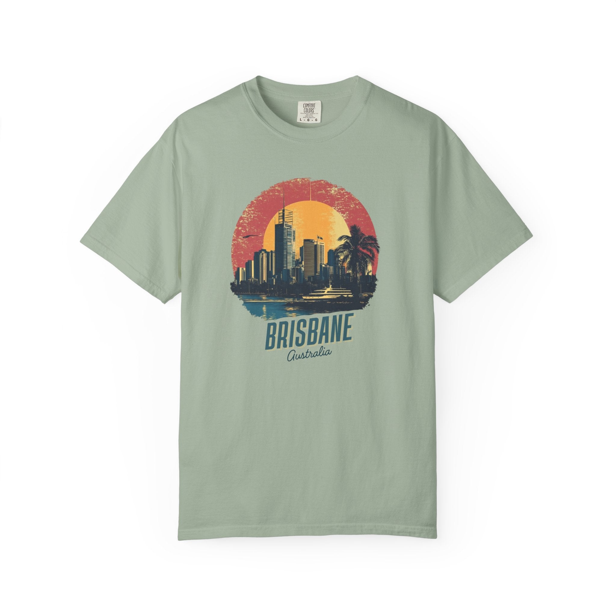 Brisbane Australia Cityscape Retro Travel Tee
