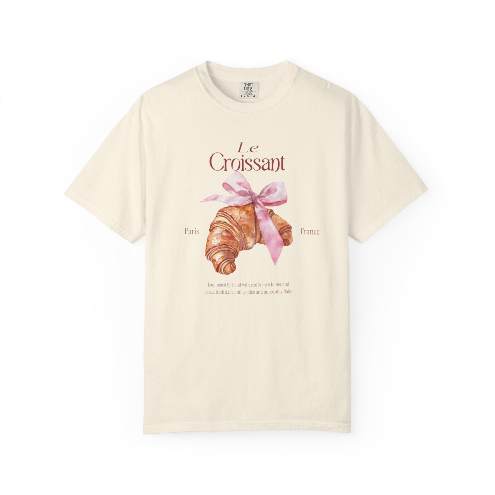 Paris France Croissant Bakery Coquette Tee