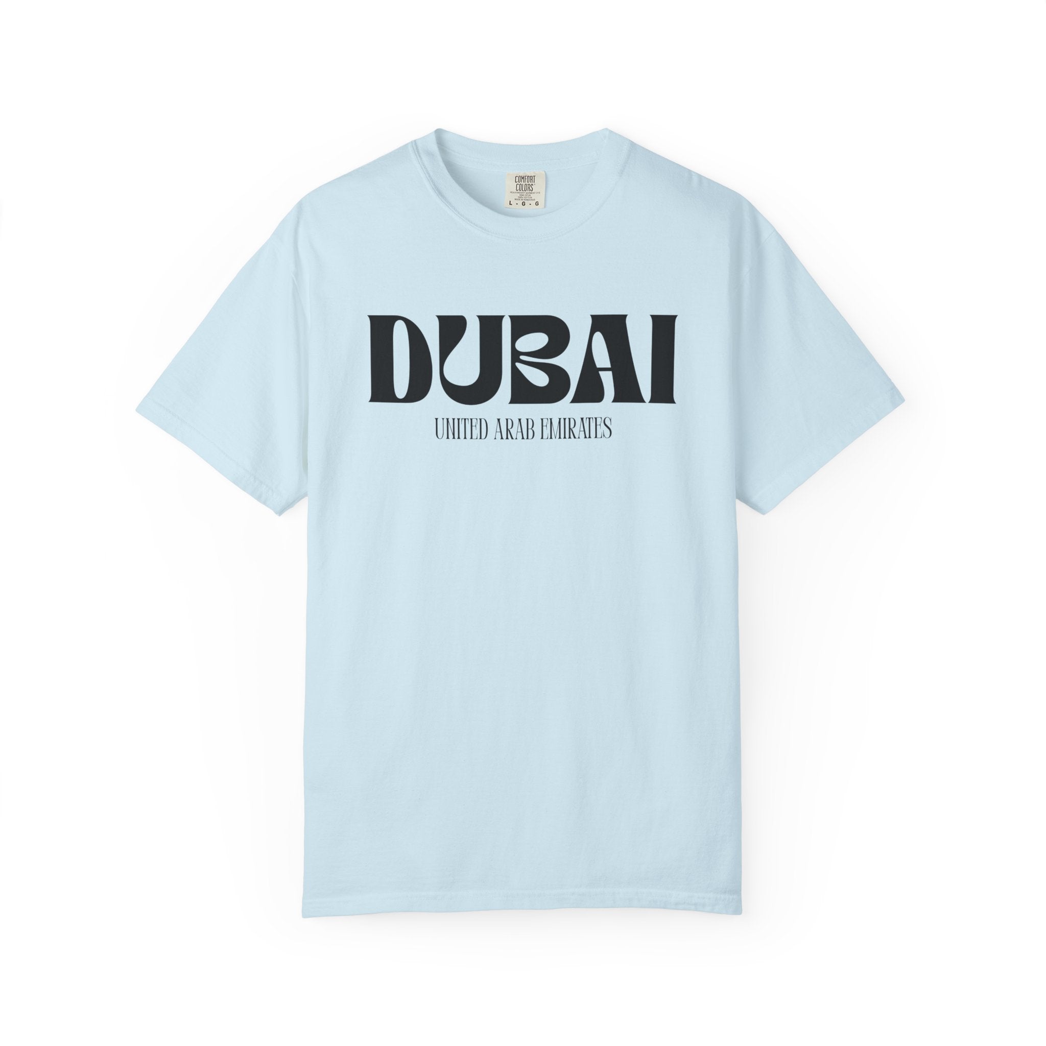 Dubai Bold Bubble Letters Typography Tee