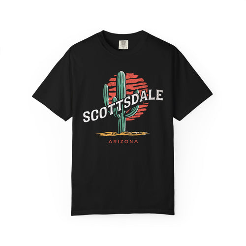 Scottsdale Arizona Desert Cactus Sunset Sun Tee